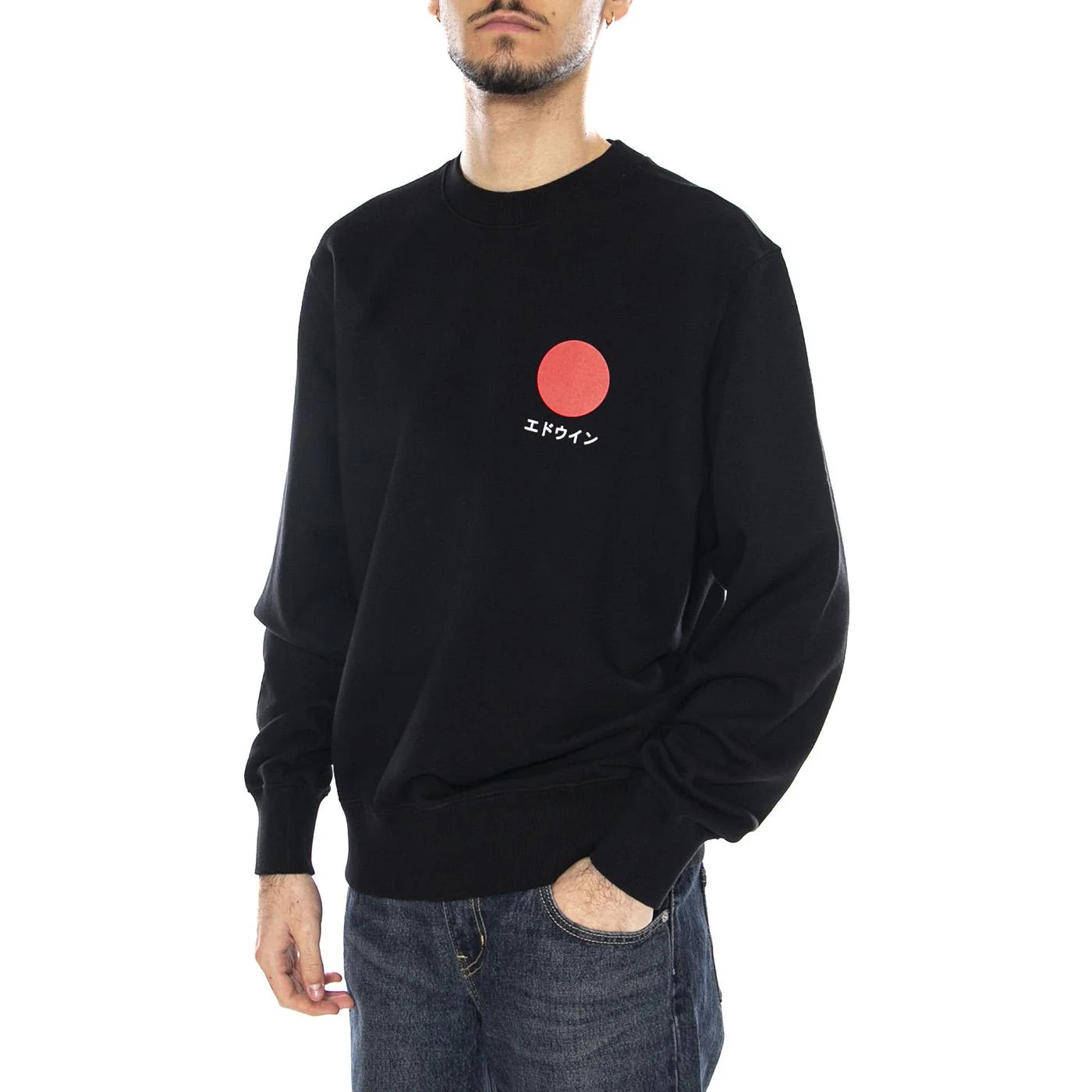 Japanese Sun Sweat -- Black Men's Sweatshirt EDWIN