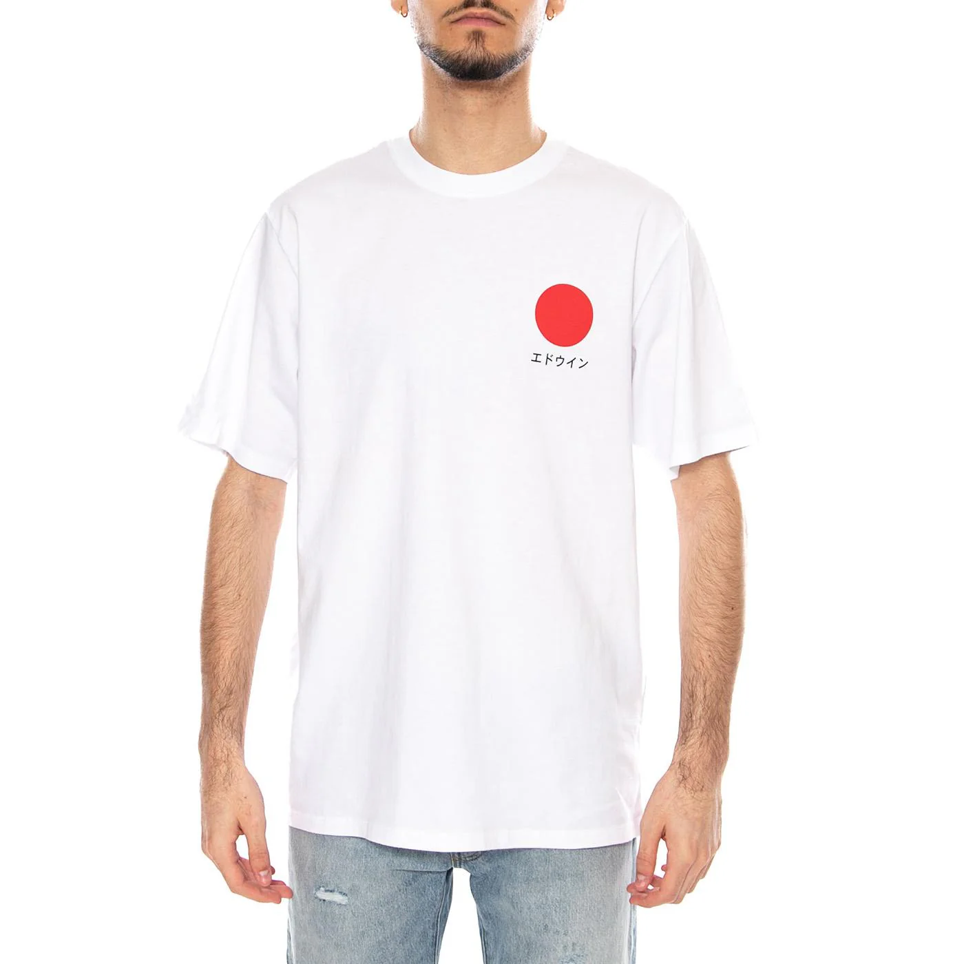Japanese Sun TS White - Men's Round Neck T-Shirt White Men EDWIN - Image 3