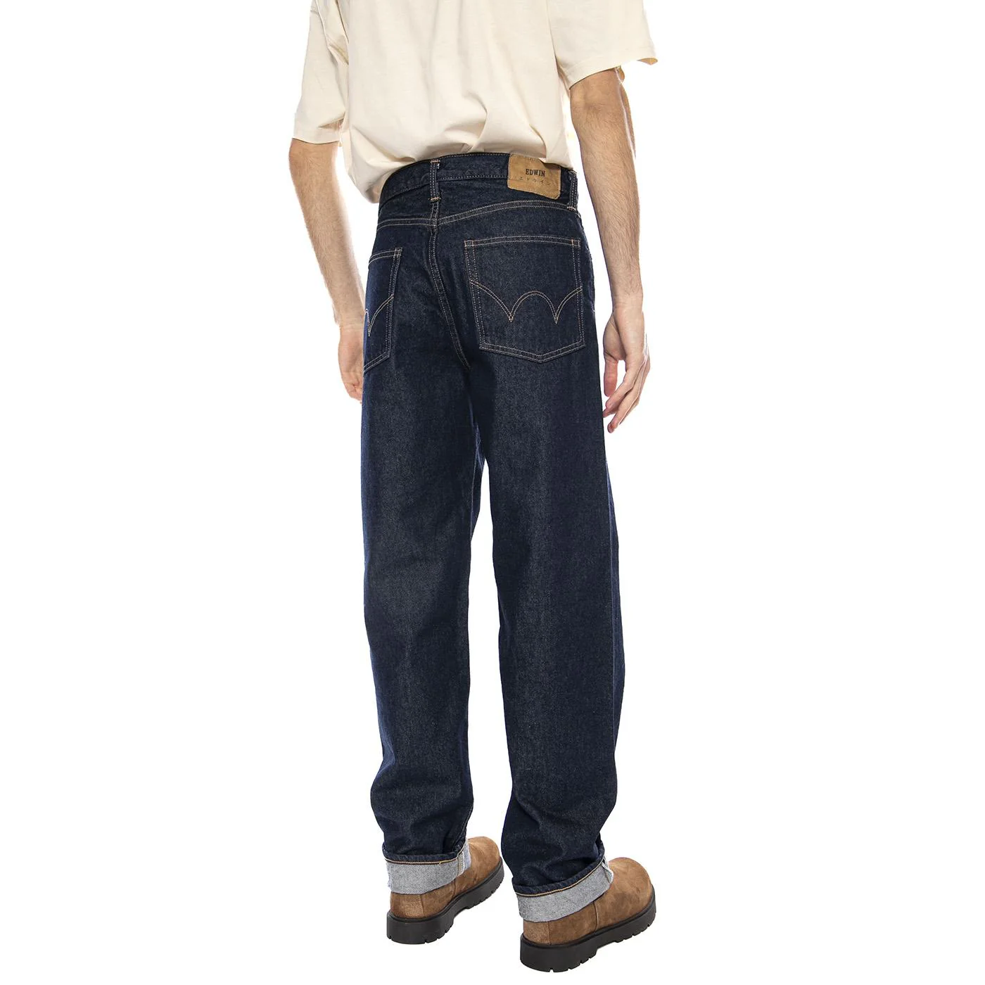 Loose Fit Japan -- Men's Rinsed Blue Pants EDWIN - Image 3