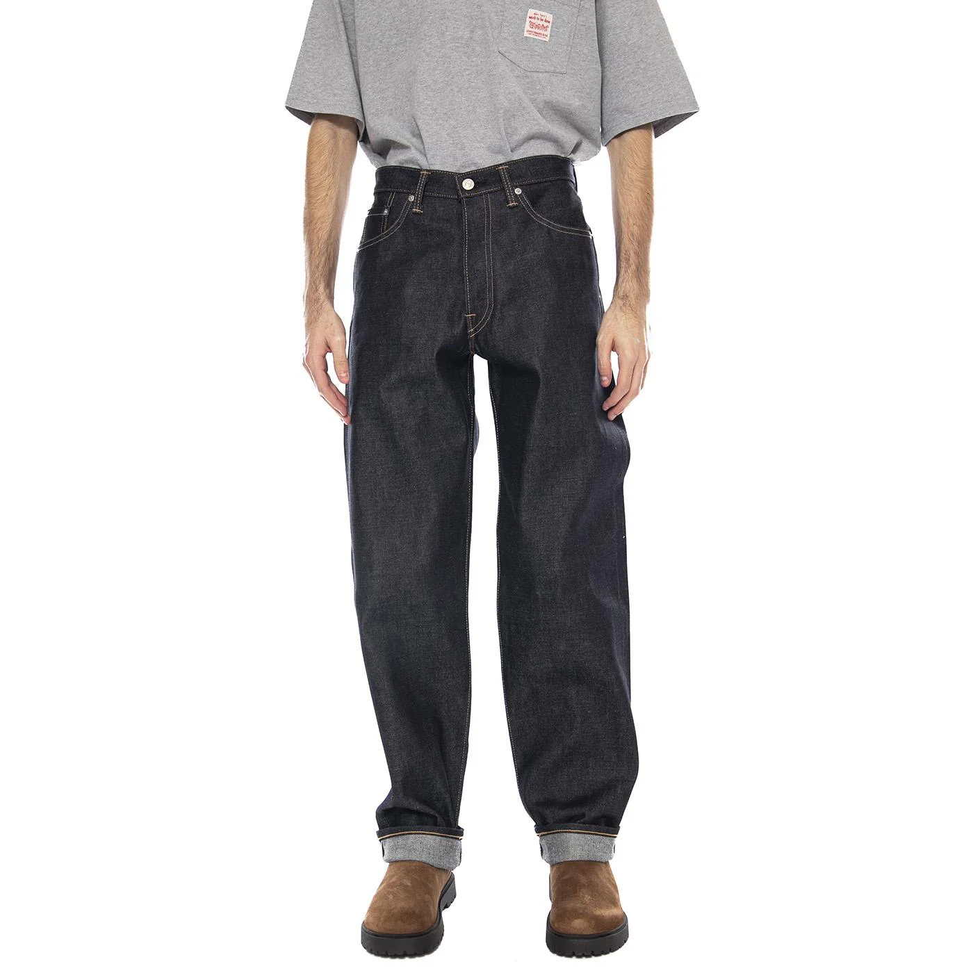 Loose Fit Japan Unwashed -- Men's Blue Pants EDWIN - Image 2
