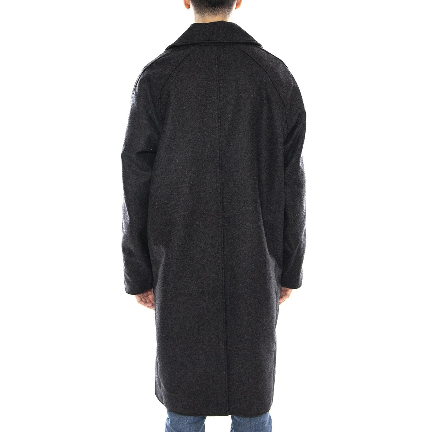 Mac Wool Coat -- Dark Grey Marl Men's Coat EDWIN - Image 3