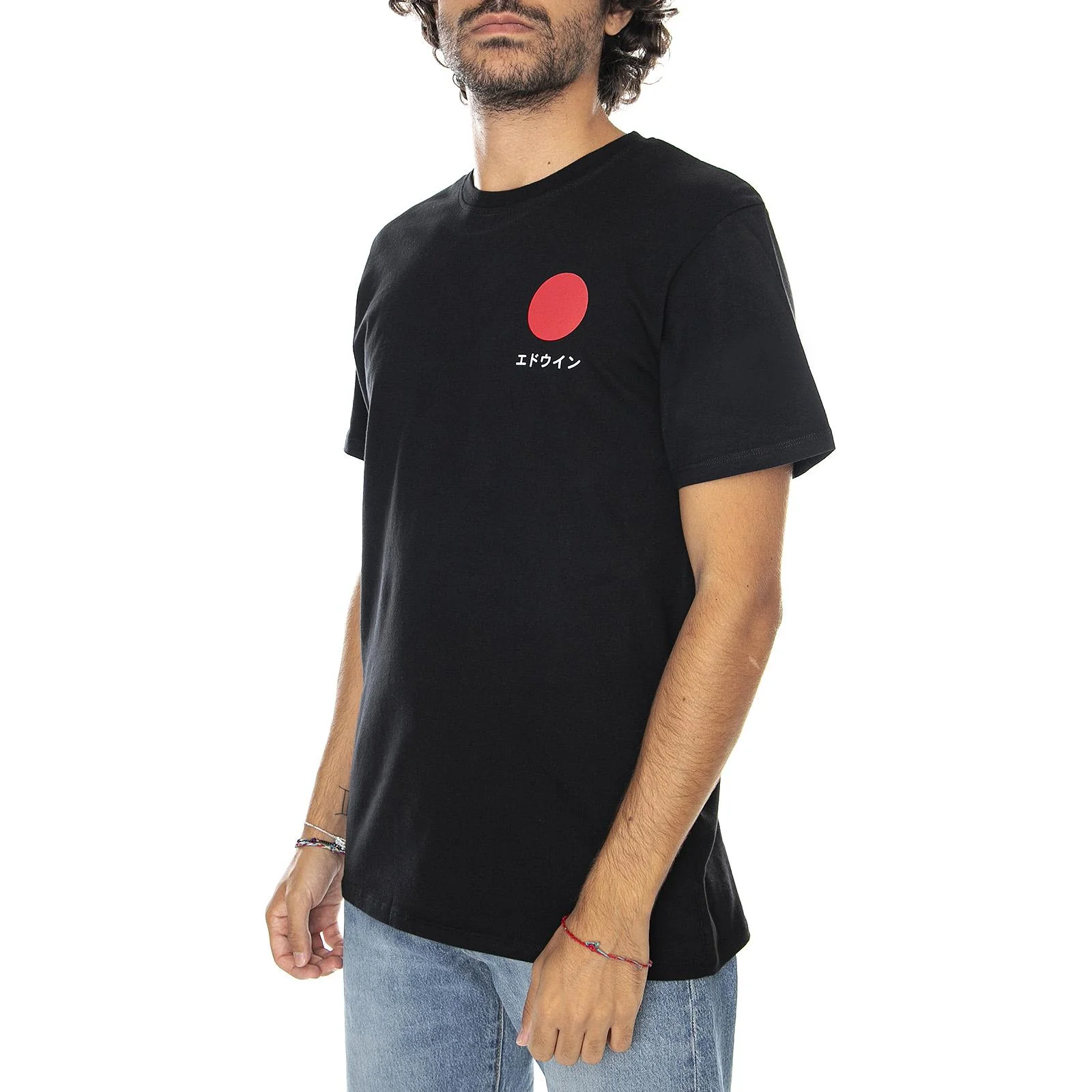 Mens Japanese Sun Black T-Shirt