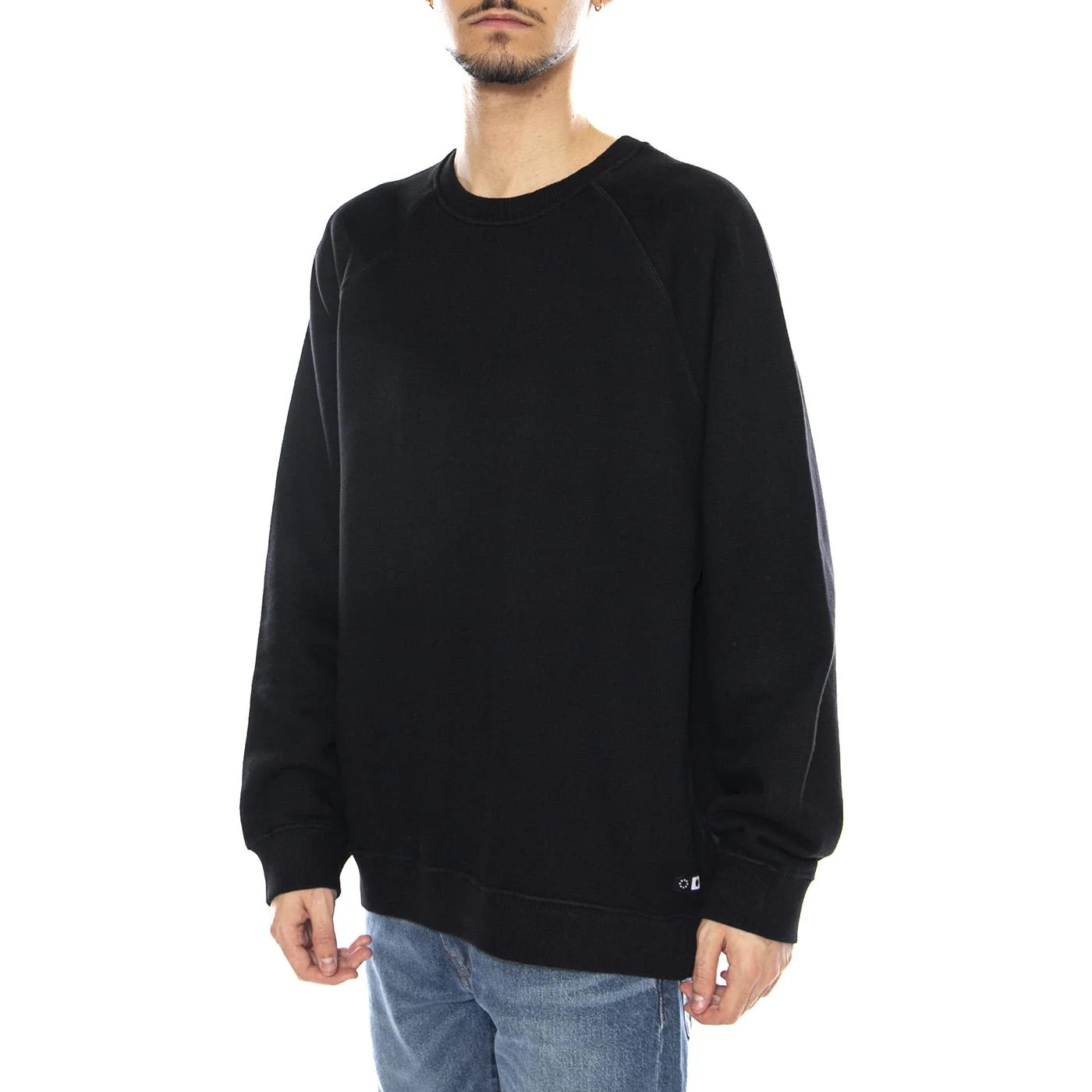 Mood Sweat Black -- Men's Crew Neck Sweatshirt Black Men EDWIN
