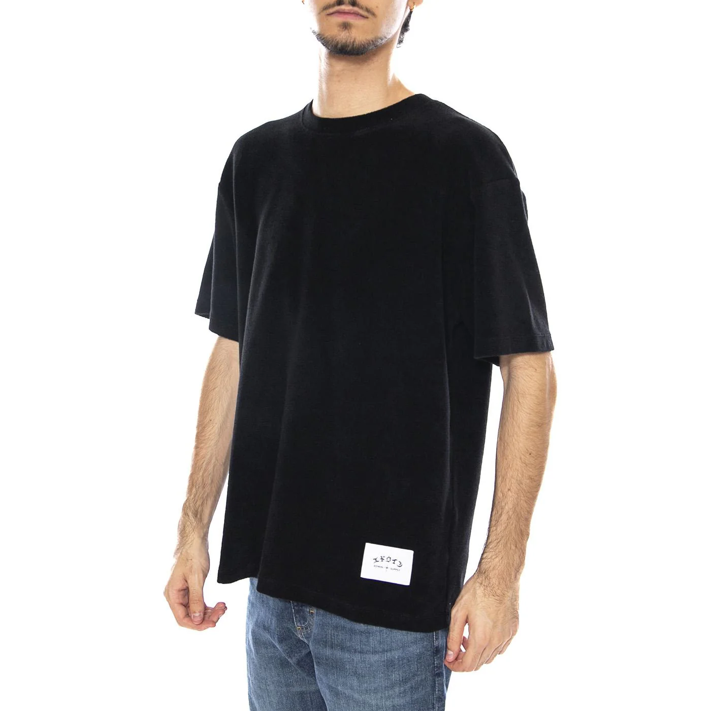 Paloma TS Black - Men's Crew Neck T-Shirt Black EDWIN