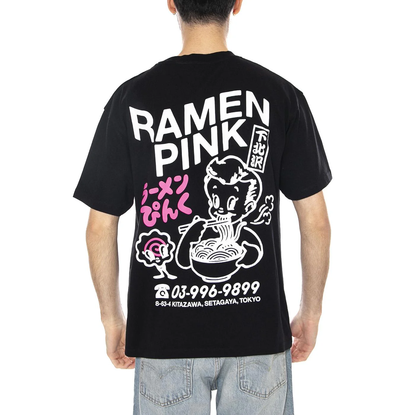 RAMEN PINK TS - Maglietta Girocollo Uomo Nera Uomo EDWIN - Image 3