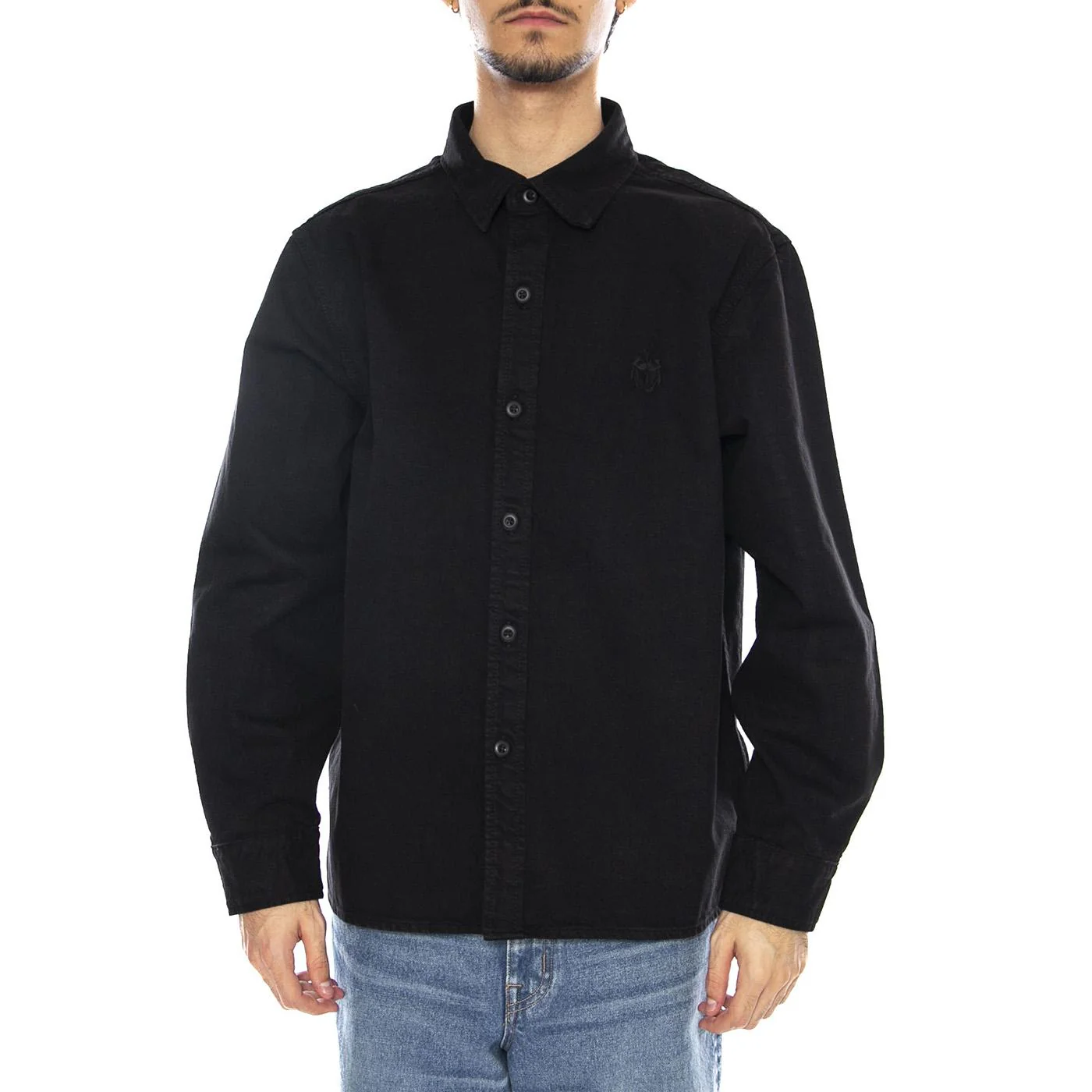 Sebastian Shirt LS Black - Men's Black Shirt EDWIN - Image 2