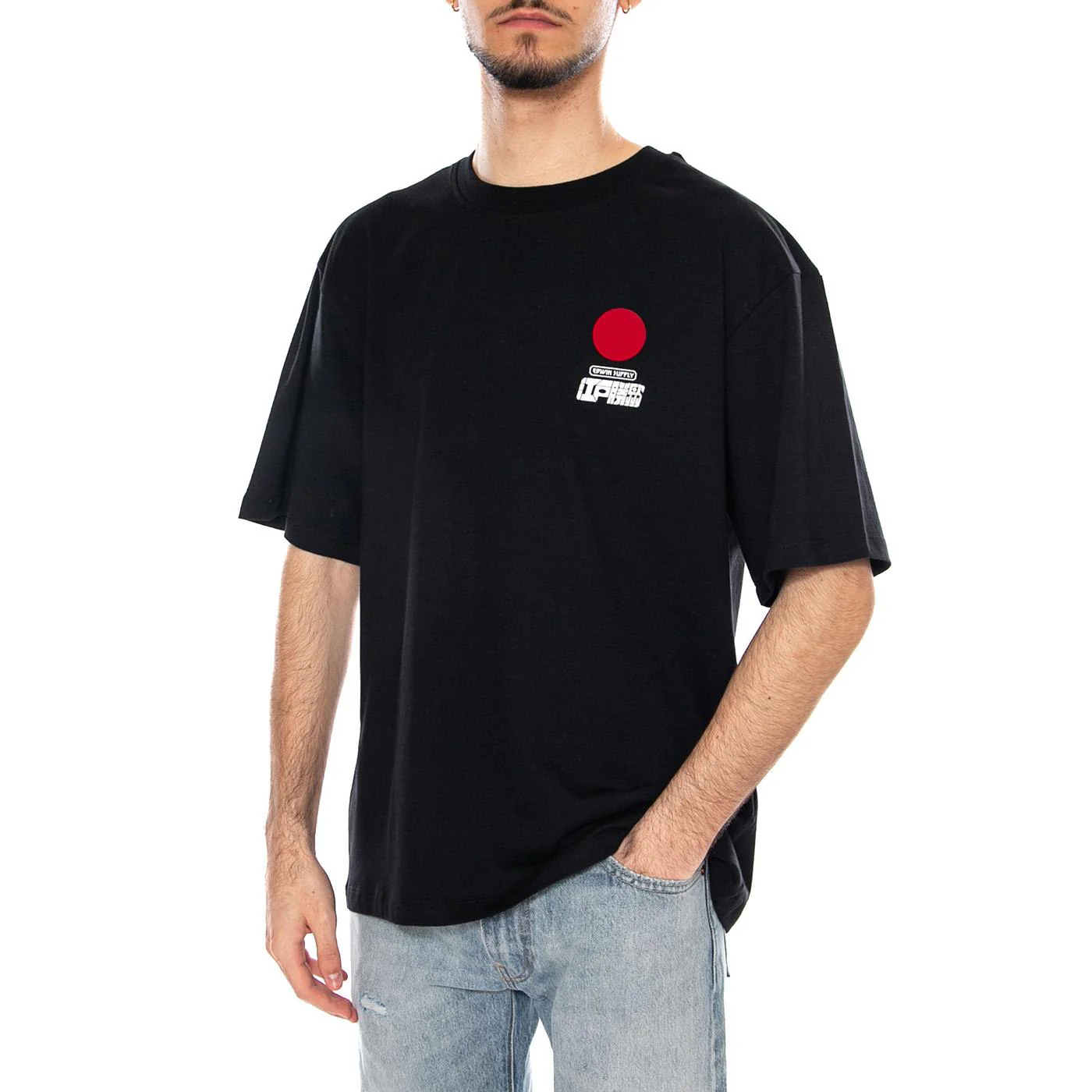 Sun TS SS Black - Men's Crew Neck T-Shirt Black EDWIN
