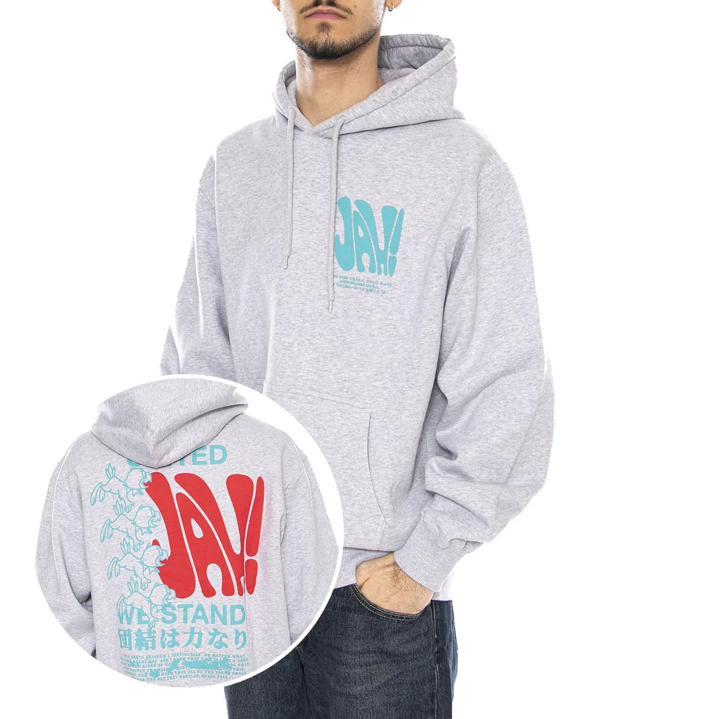 United We Stand Hoodie Sweat -- Grey Men's Hoodie EDWIN