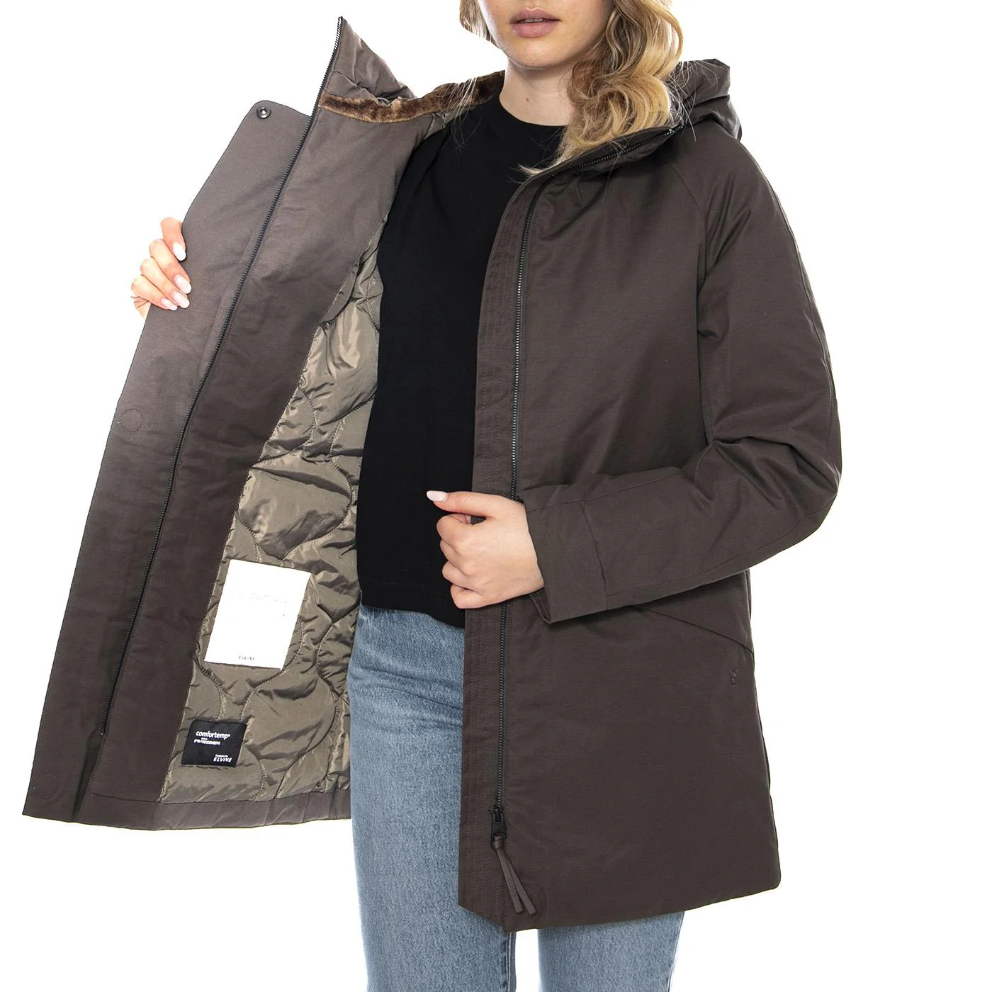 KairiKairi Deep Olive -- Green Women's Jacket ELVINE - Image 4