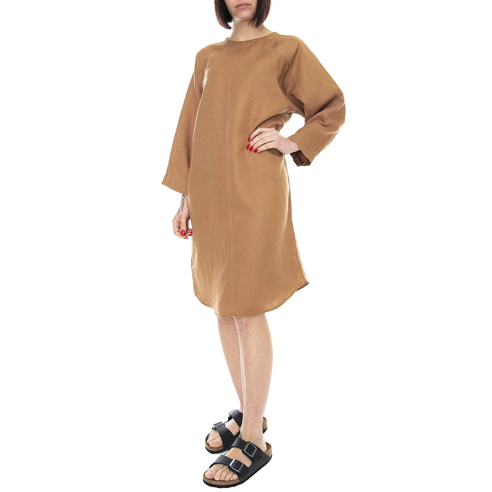 Womens Lynxie Dress - Toffee - Women's Brown Dress Women ELVINE