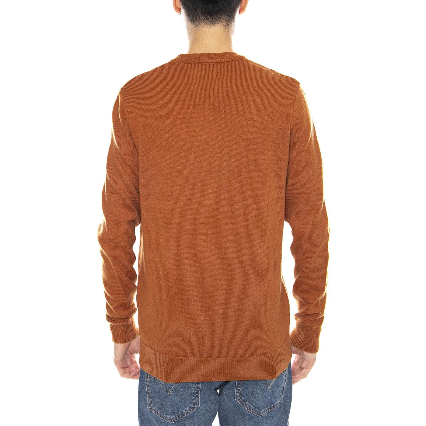 Maidstone Crew Sweat - Men's Crew Neck Sweatshirt Burnt Ochre Men's FARAH - Image 3