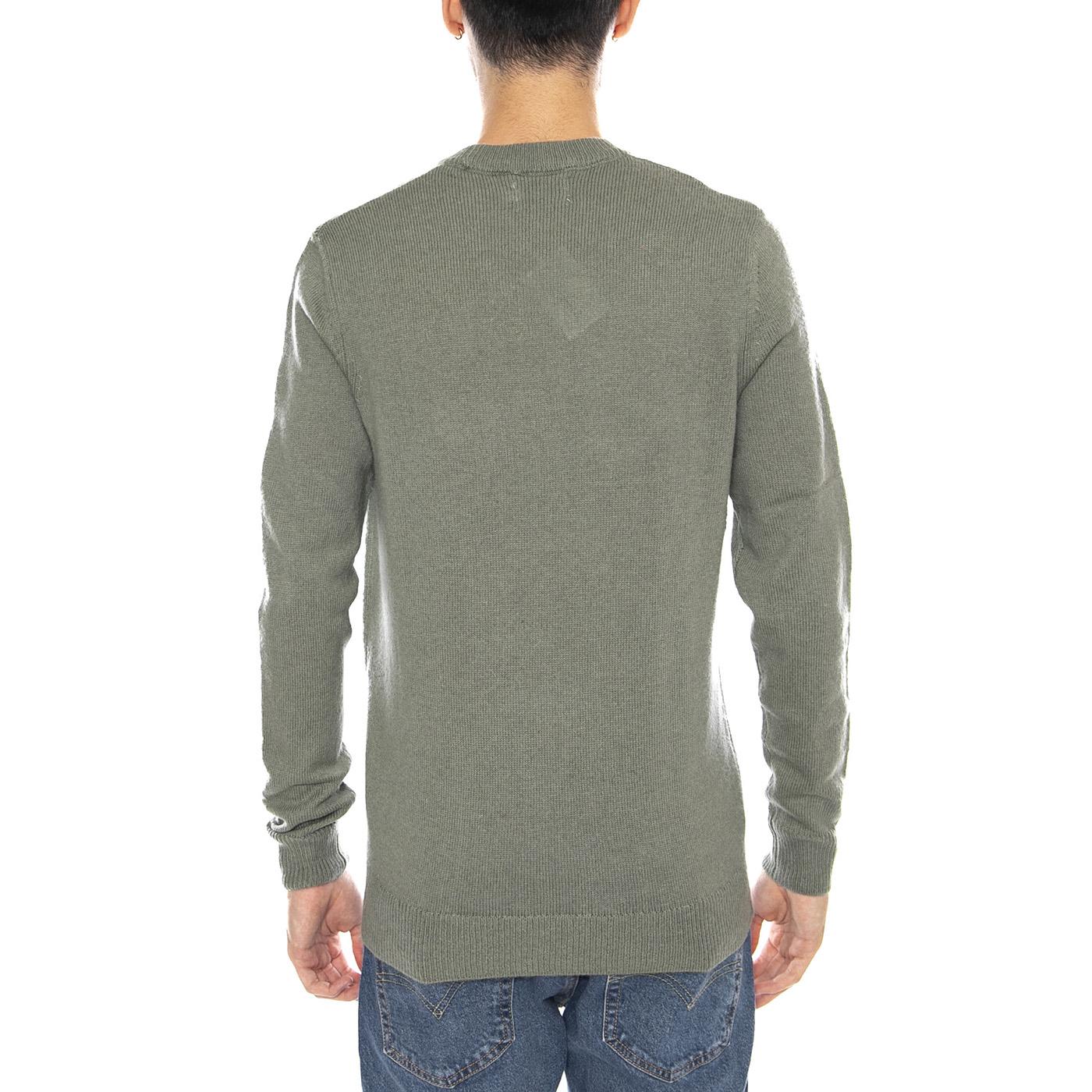Maidstone Crew Sweat - Men's Crew Neck Sweatshirt Tarragon Green Green Men's FARAH - Image 3