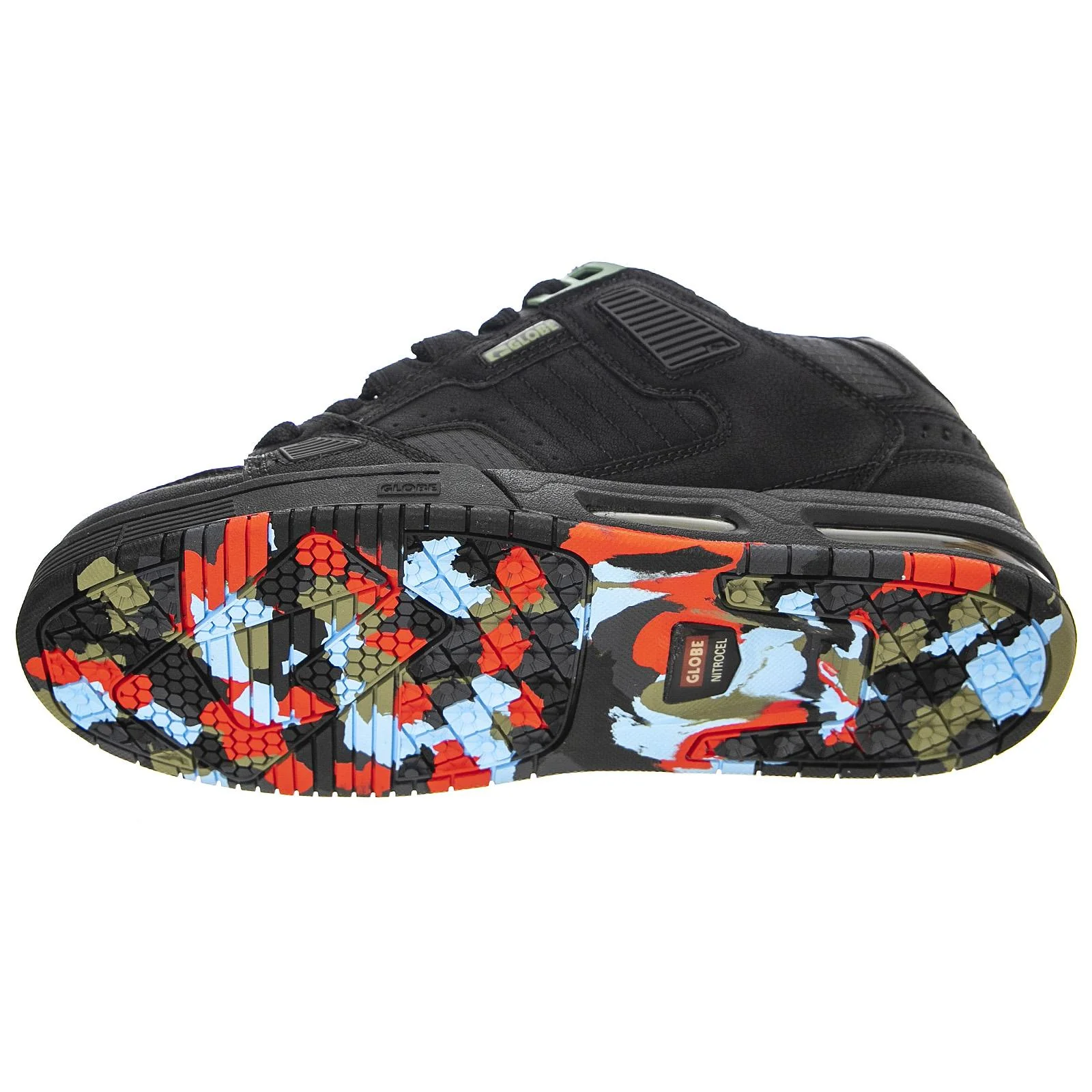 Mens Sabre Black / Upcycle Lace-Up Low-Profile Shoes - Image 5
