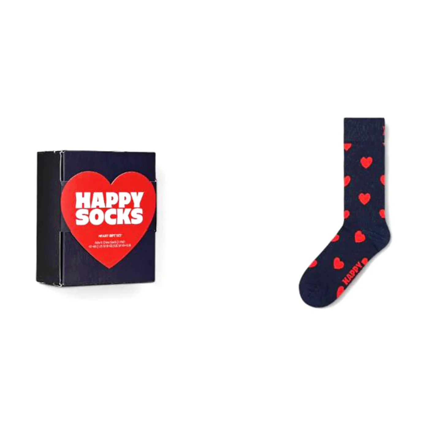 1-Pack Heart Sock Gift Set Navy