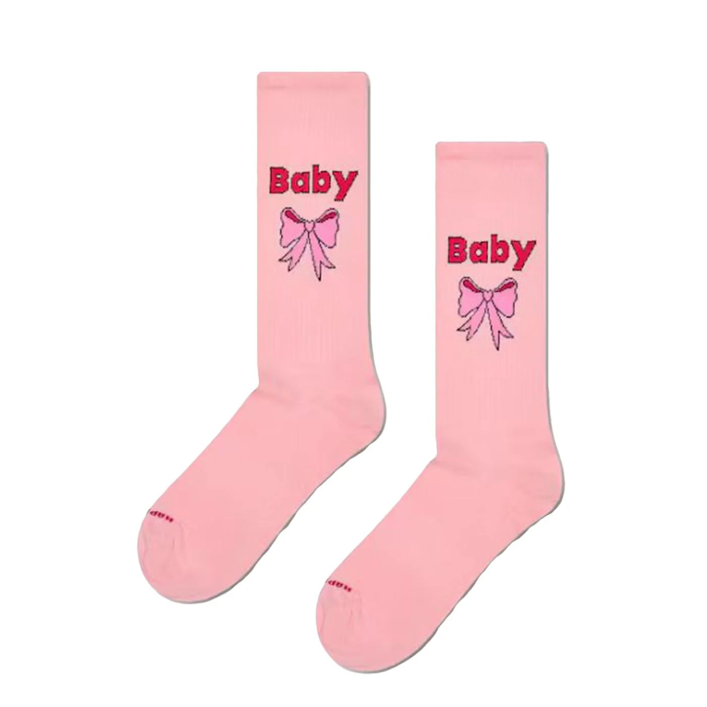 Baby Sneaker Sock Pink - Unisex Pink Baby Socks HAPPY SOCKS