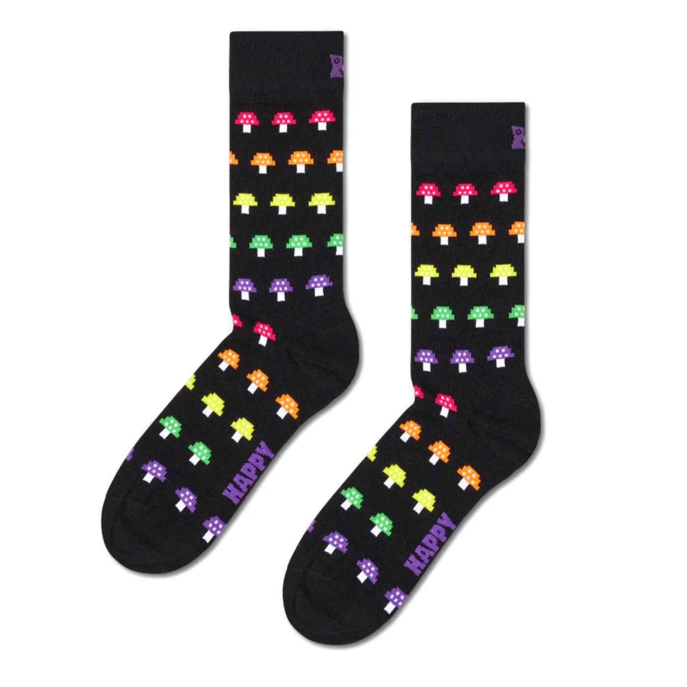 Mushroom Stripe Sock -- Unisex Multicolored Men's Socks HAPPY SOCKS