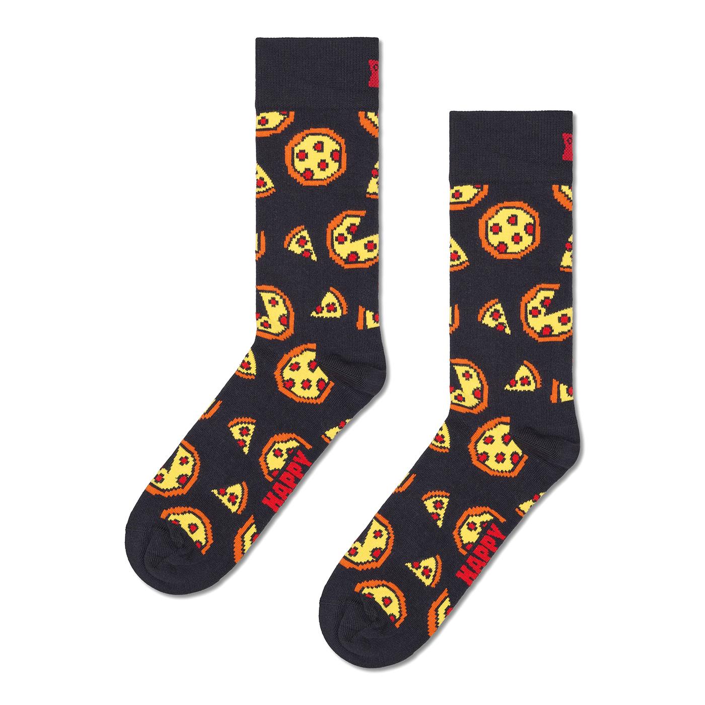 Pixelated Pizza Socks - Multicolored Unisex Socks HAPPY SOCKS