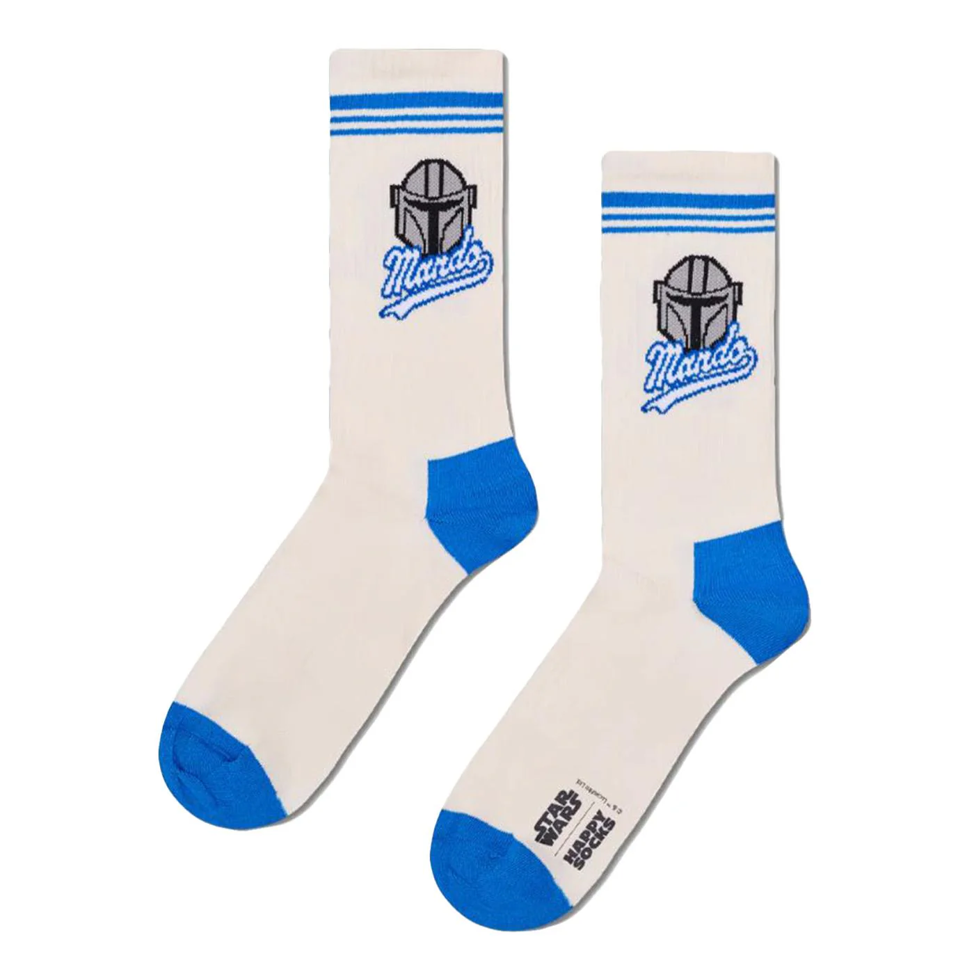 Star Wars Mando Sneaker Sock White - White Socks HAPPY SOCKS ACCESSORIES