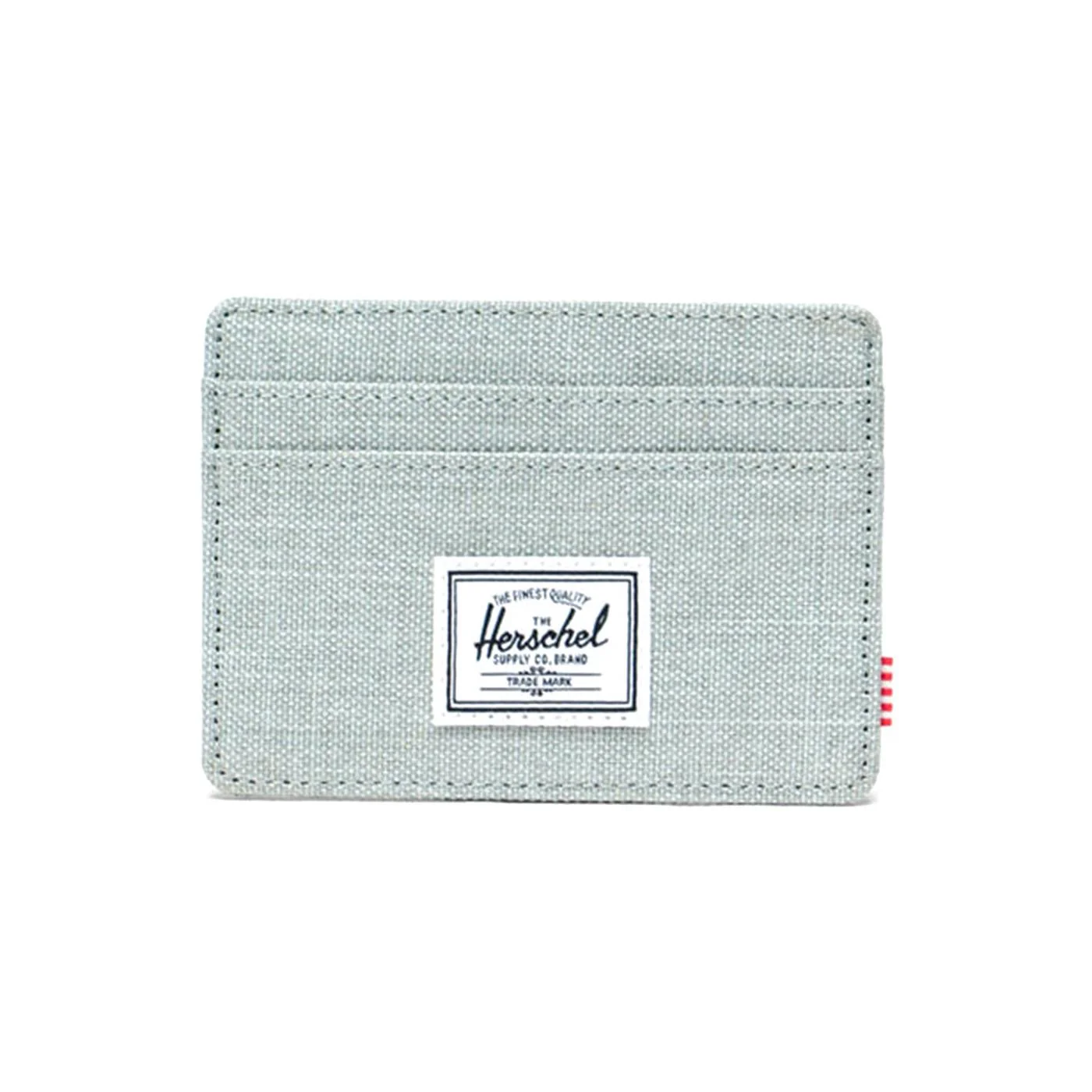 Charlie Cardholder Iceberg Green Crosshatch - Green Cardholder HERSCHEL ACCESSORIES