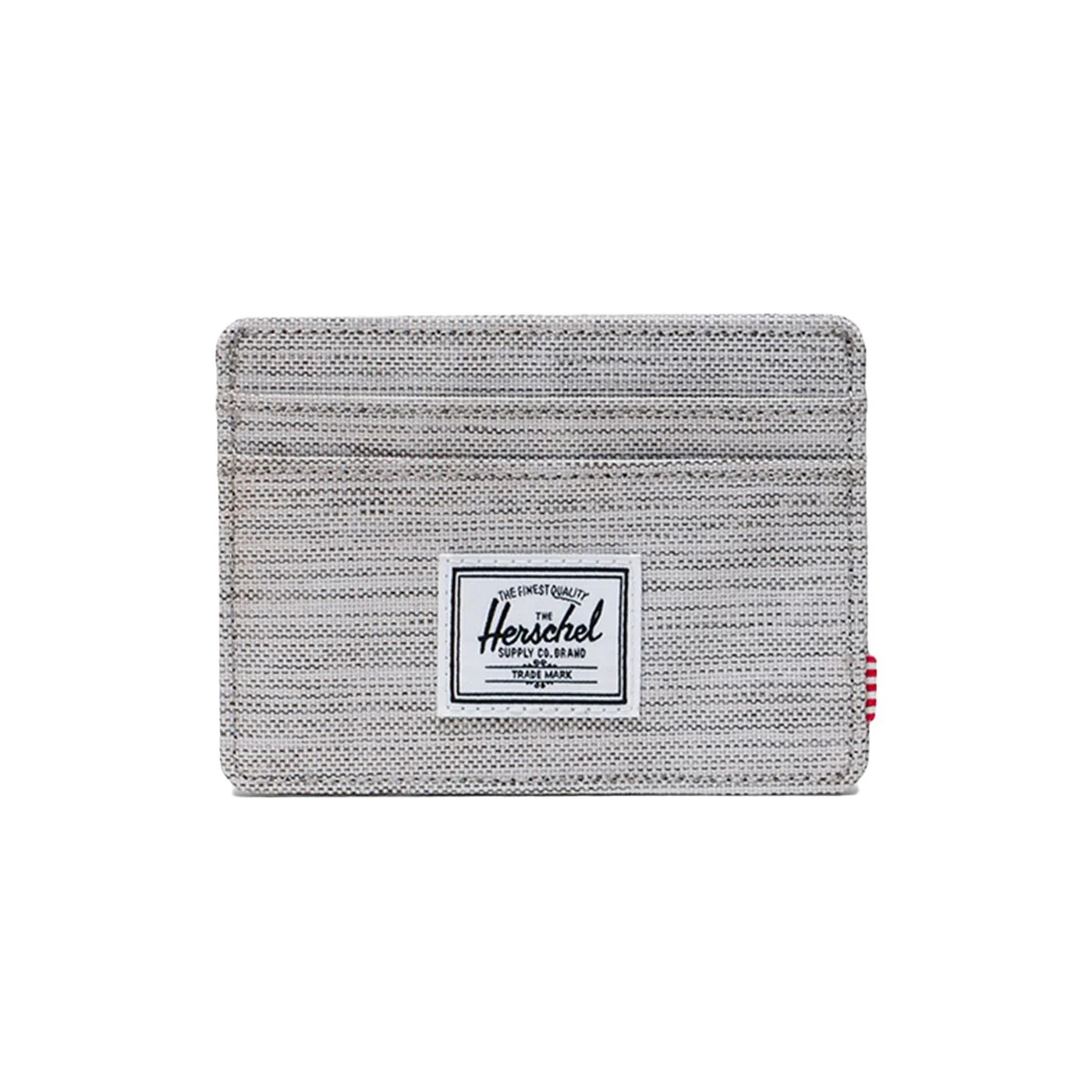 Charlie Cardholder Light Gray Crosshatch - Gray Card Holder HERSCHEL ACCESSORIES