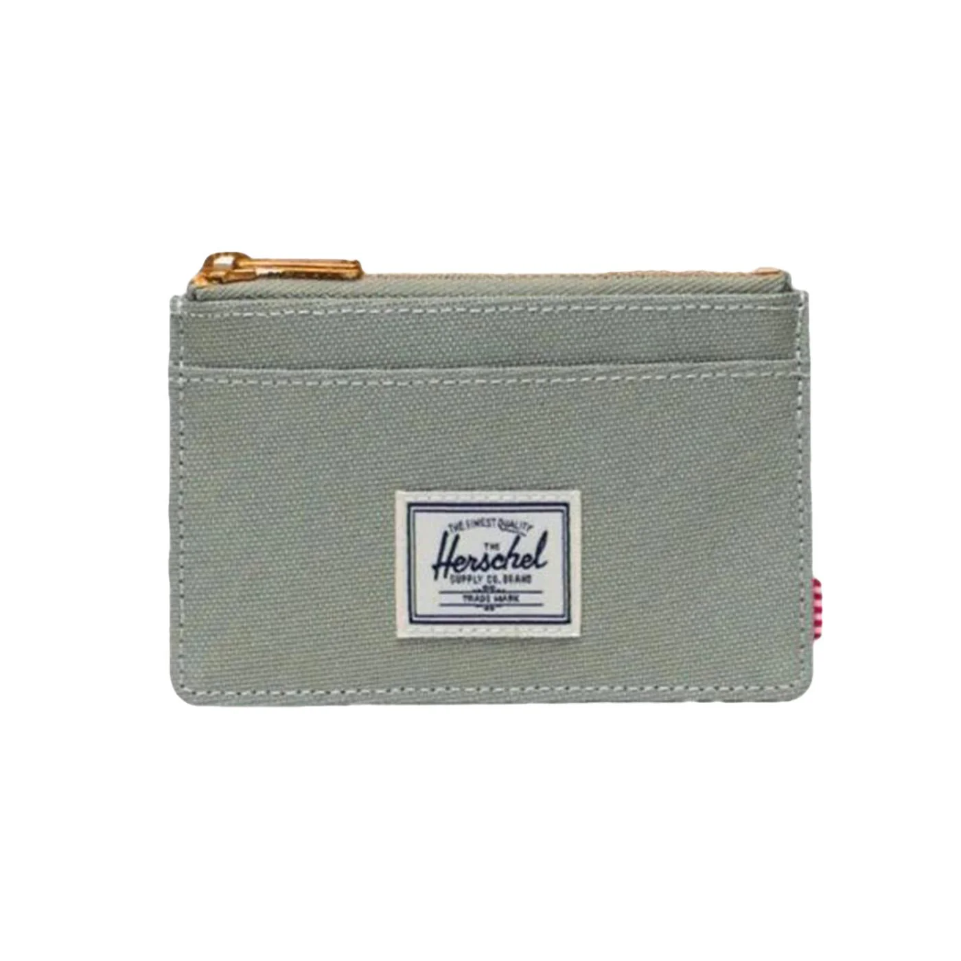 Herschel Oscar Cardholder Seagrass - Green Zip Card Holder HERSCHEL ACCESSORIES