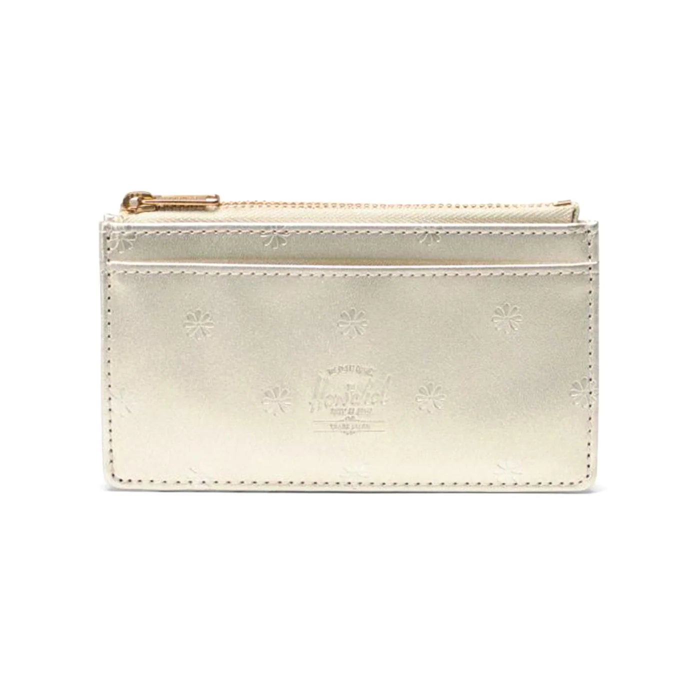 Herschel Oscar Large Cardholder Vegan Leather Champagne Metallic - Large Cardholder in Vegan Leather Beige HERSCHEL ACCESSORIES