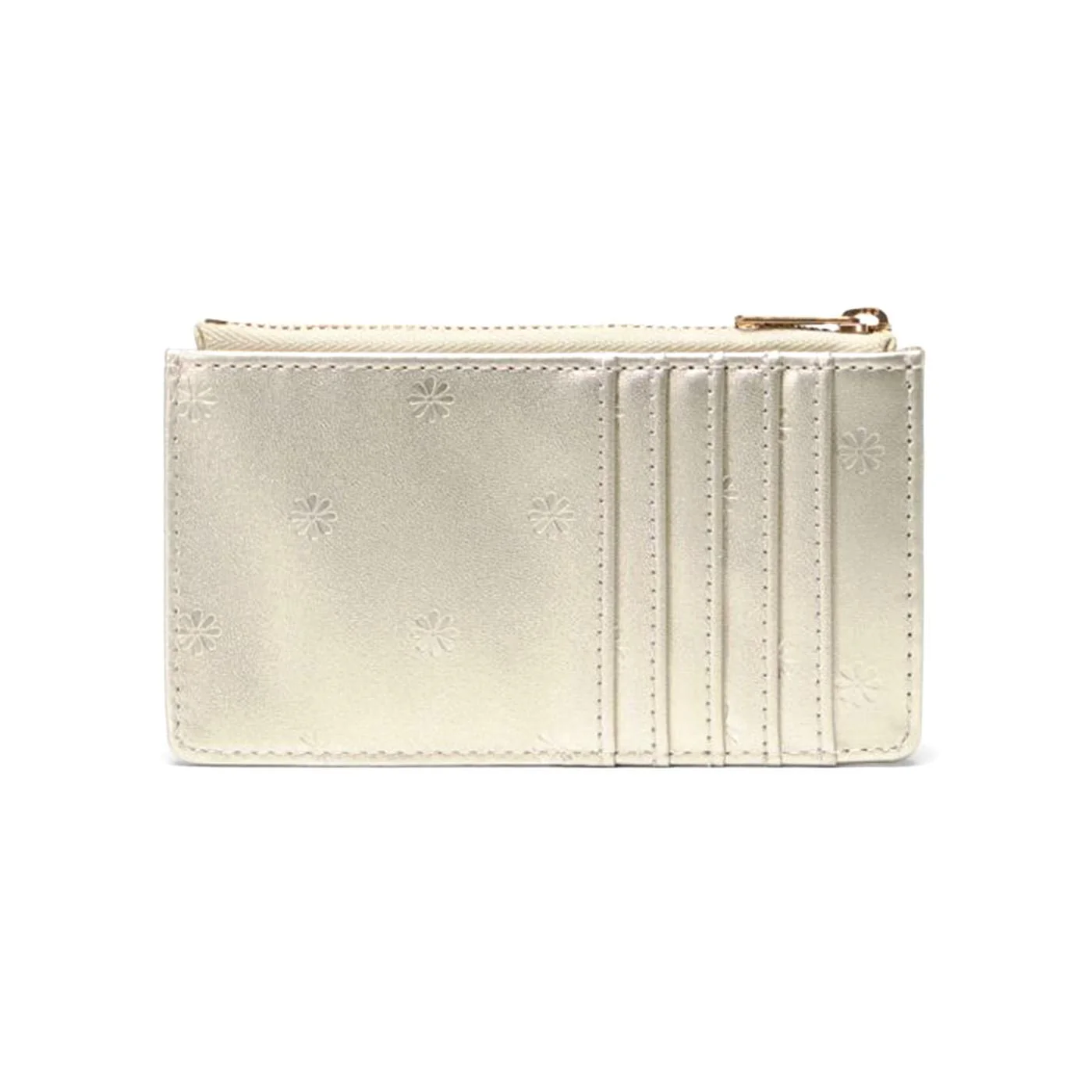 Herschel Oscar Large Cardholder Vegan Leather Champagne Metallic - Large Cardholder in Vegan Leather Beige HERSCHEL ACCESSORIES - Image 3