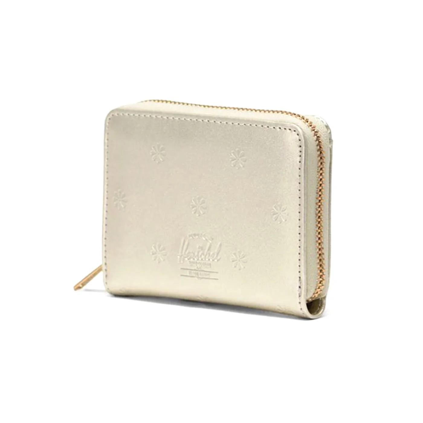Herschel Tyler Wallet Vegan Leather Champagne Metallic - Beige Vegan Leather Zip Wallet Unisex HERSCHEL - Image 2