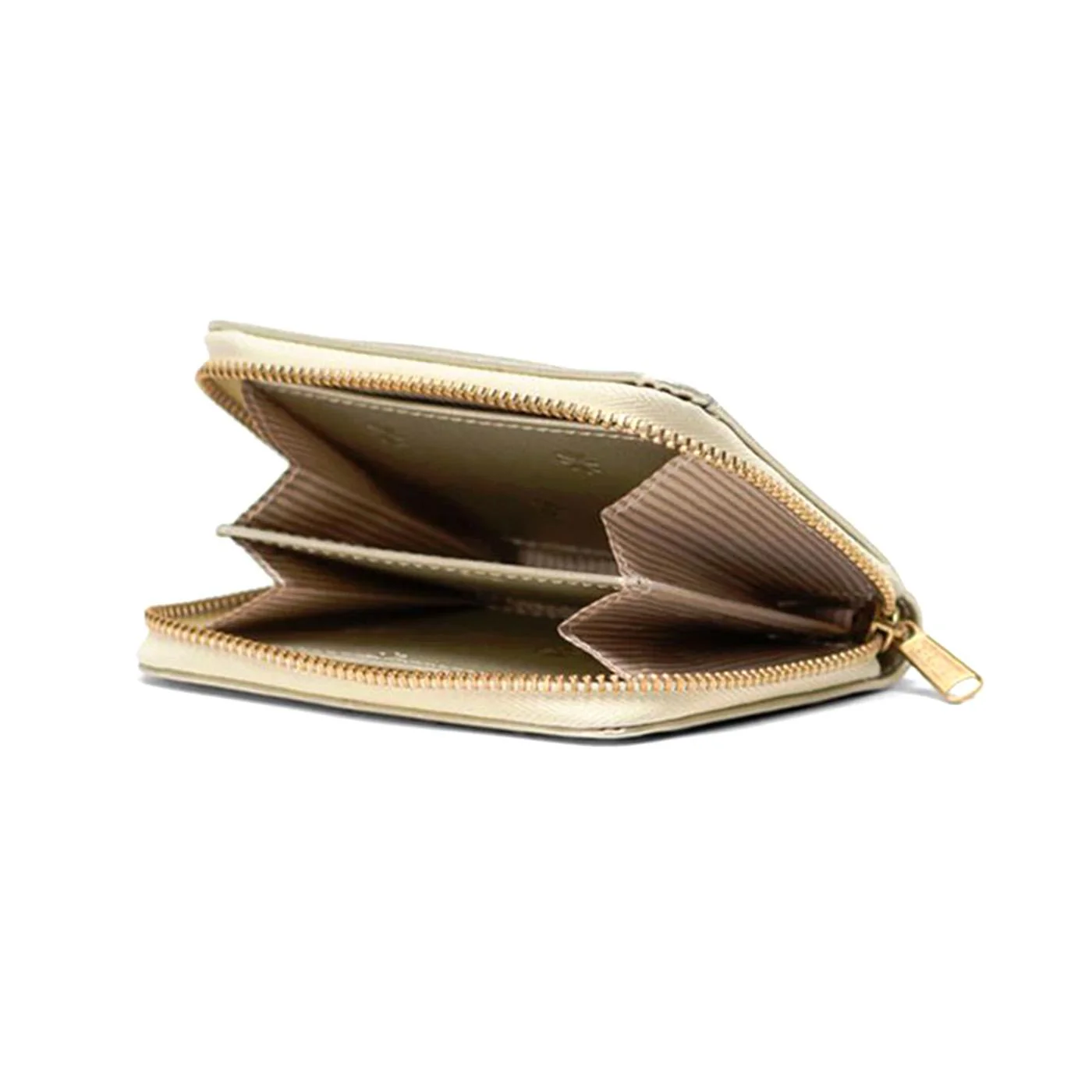 Herschel Tyler Wallet Vegan Leather Champagne Metallic - Beige Vegan Leather Zip Wallet Unisex HERSCHEL - Image 3