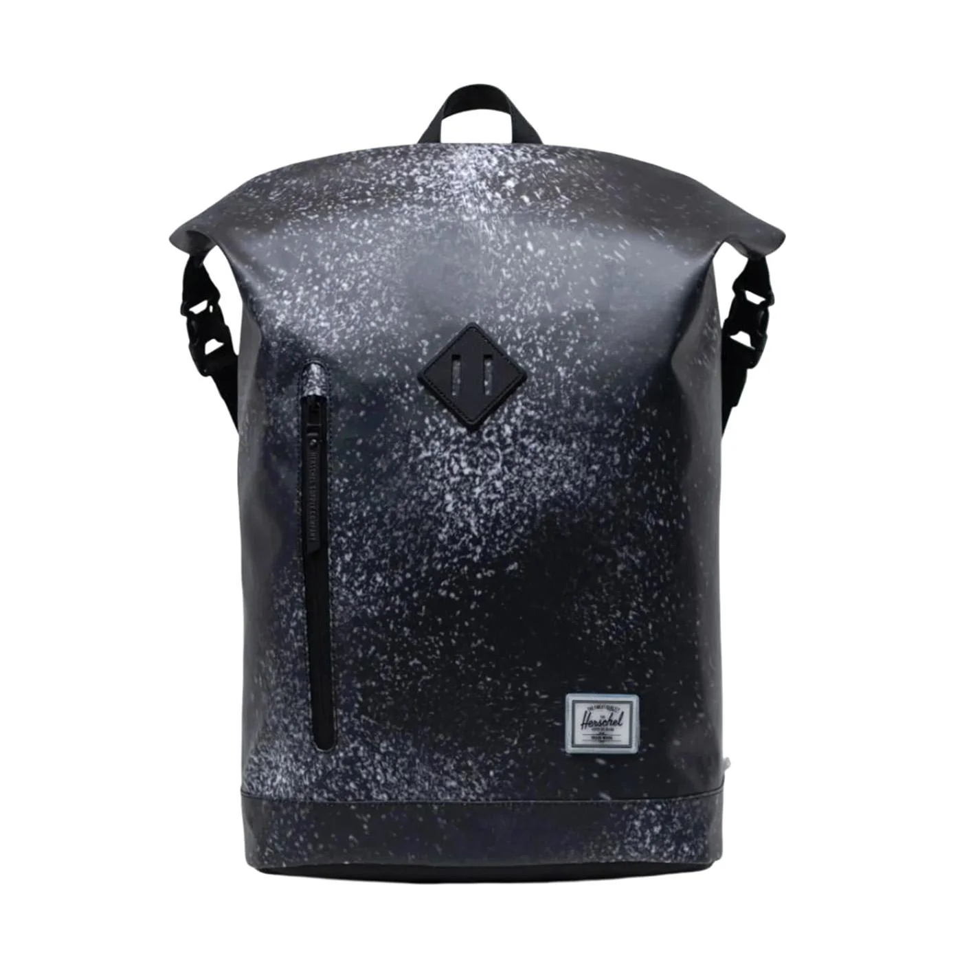 Roll Top Backpack Spray Paint Destress - Zano Black / Multi Unisex HERSCHEL