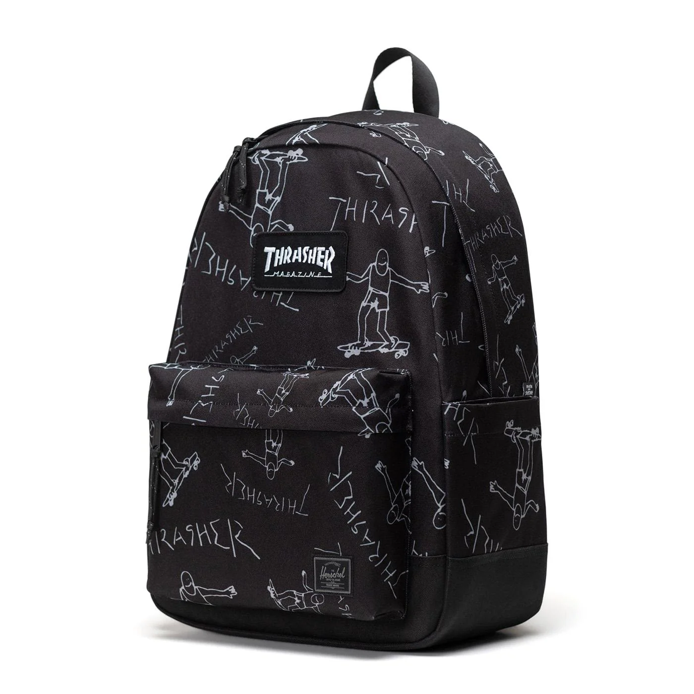 Thrasher Gonz Herschel Classic XL Backpack Black - Black Backpack HERSCHEL ACCESSORIES - Image 3