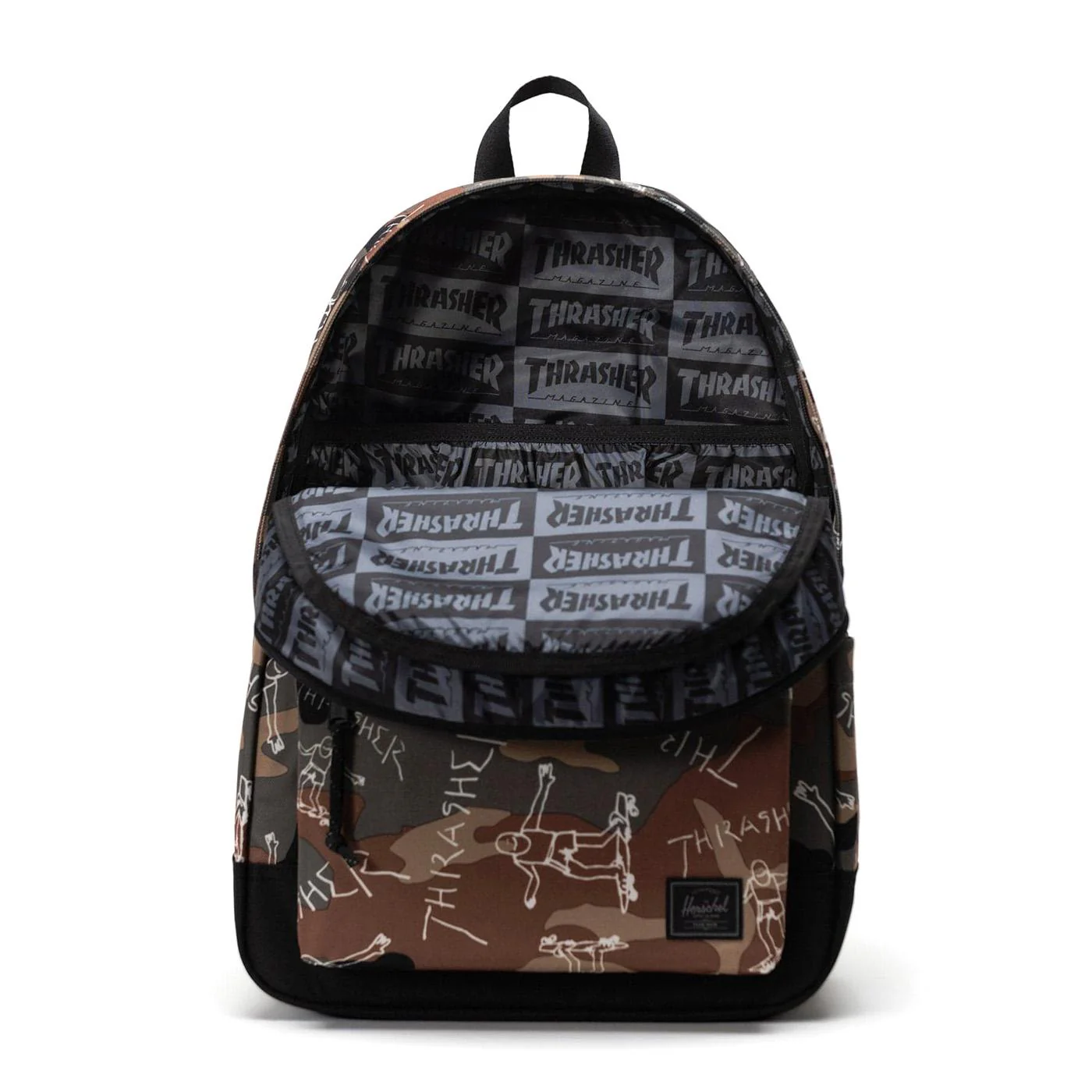 Thrasher Gonz Herschel Classic XL Backpack Woodland Camo - Camo Backpack HERSCHEL ACCESSORIES - Image 2