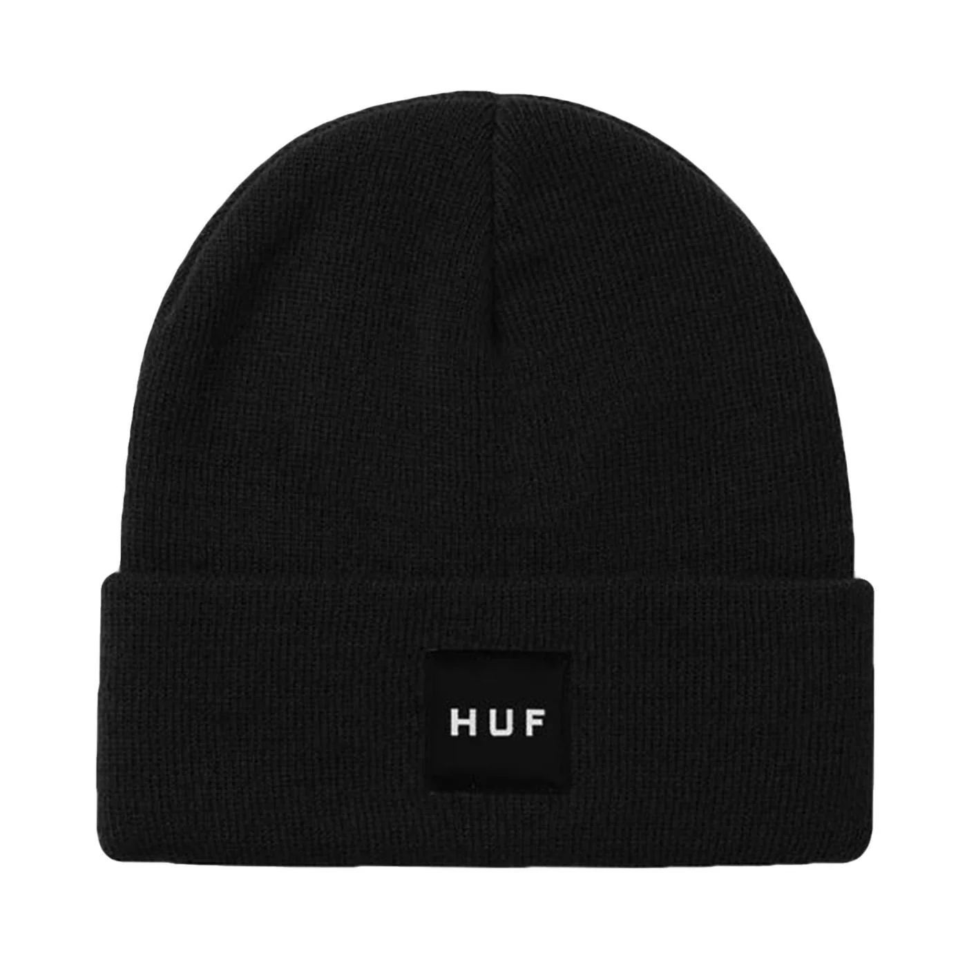 HUF Set Box Beanie Black - Black Knit Hat HUF ACCESSORIES