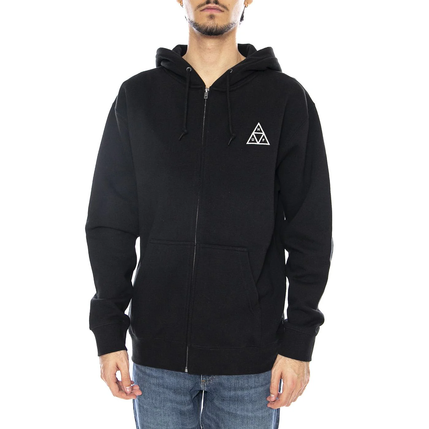 HUF Set TT F/Z Hoodie -- Black Men's Hoodie HUF Men's - Image 2