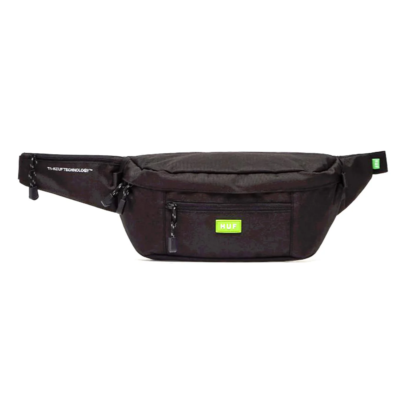 Hyde Waist Bag Black - Black Waist Bag HUF ACCESSORIES