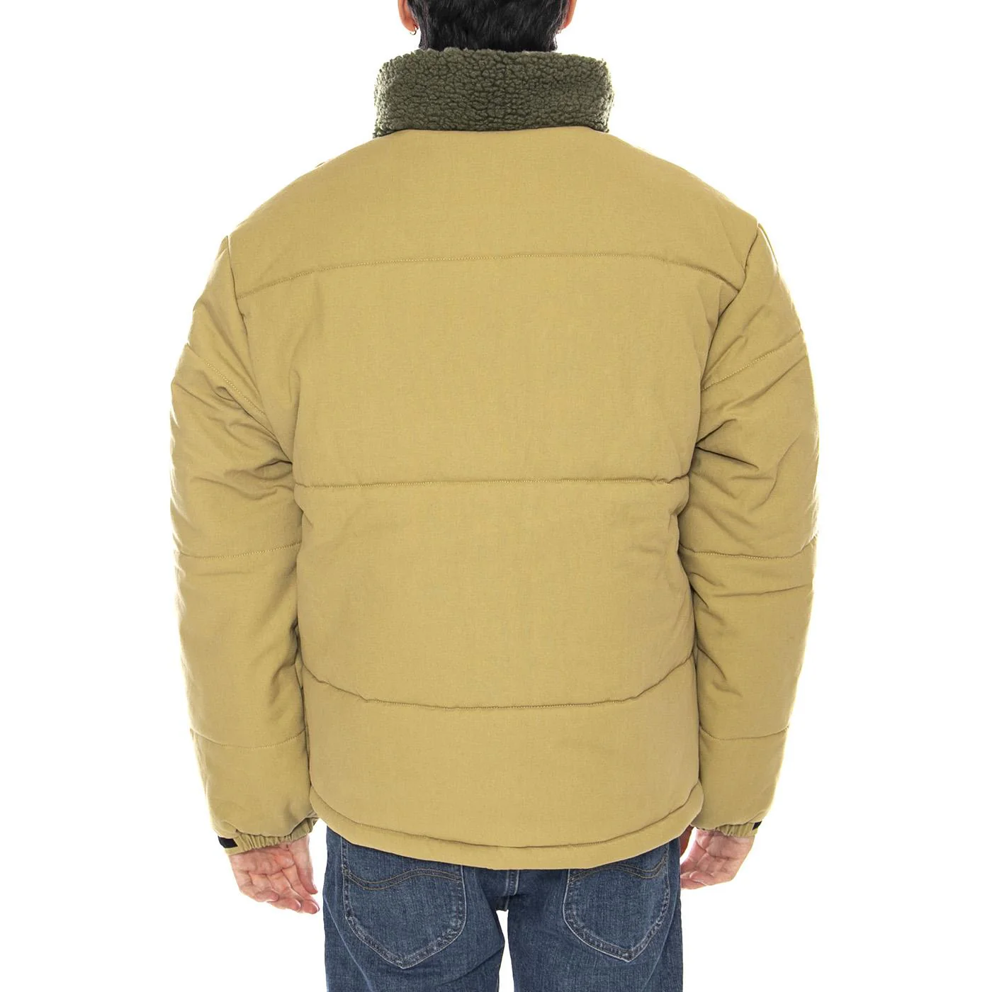 Siple Puffer Jacket Cactus Cat - Men's Padded Jacket Green Men HUF - Image 3