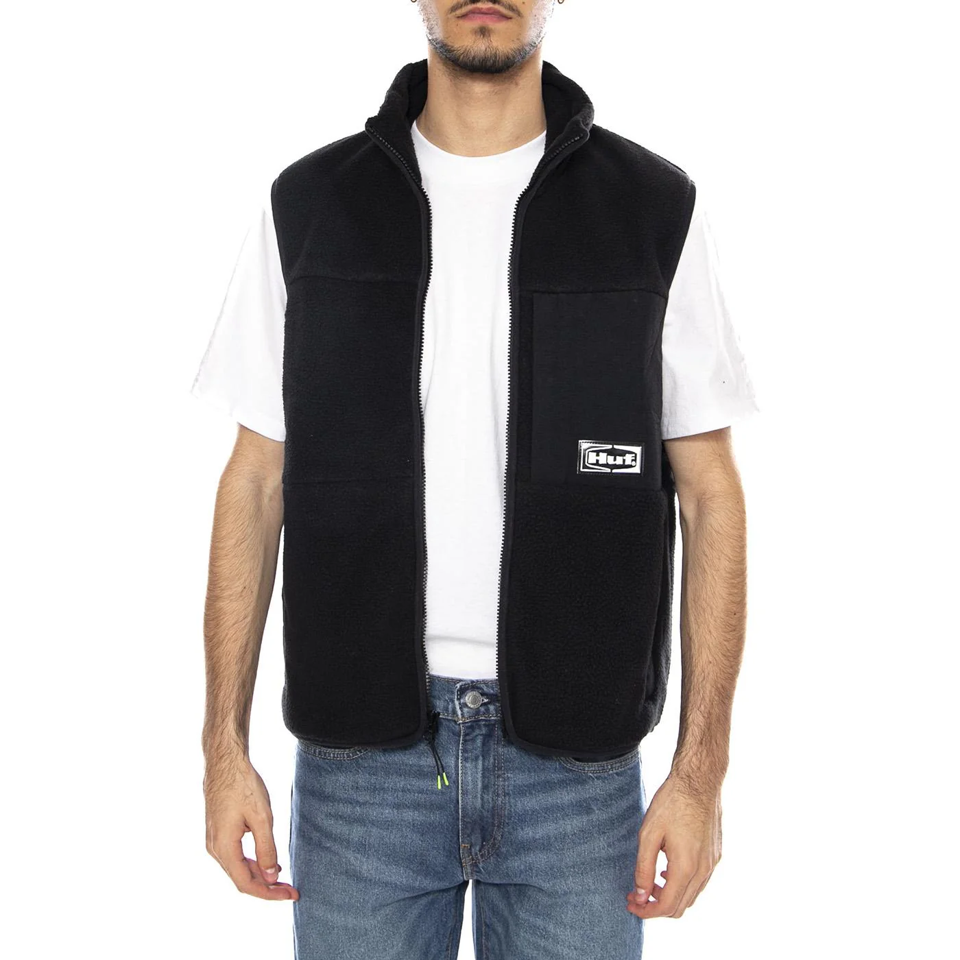 Sonoma High Pile Vest -- Gilet Uomo Nero Uomo HUF - Image 2