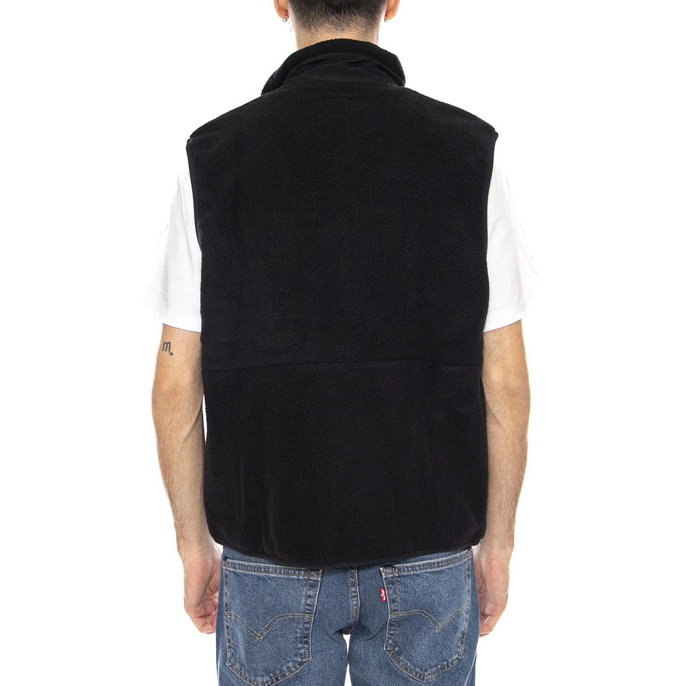 Sonoma High Pile Vest -- Gilet Uomo Nero Uomo HUF - Image 3