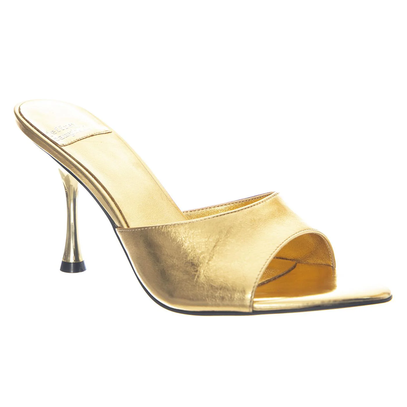 AGENT Gold Crinkle Metallic - Women's Sandals Gold Women JEFFREY CAMPBELL - Image 2