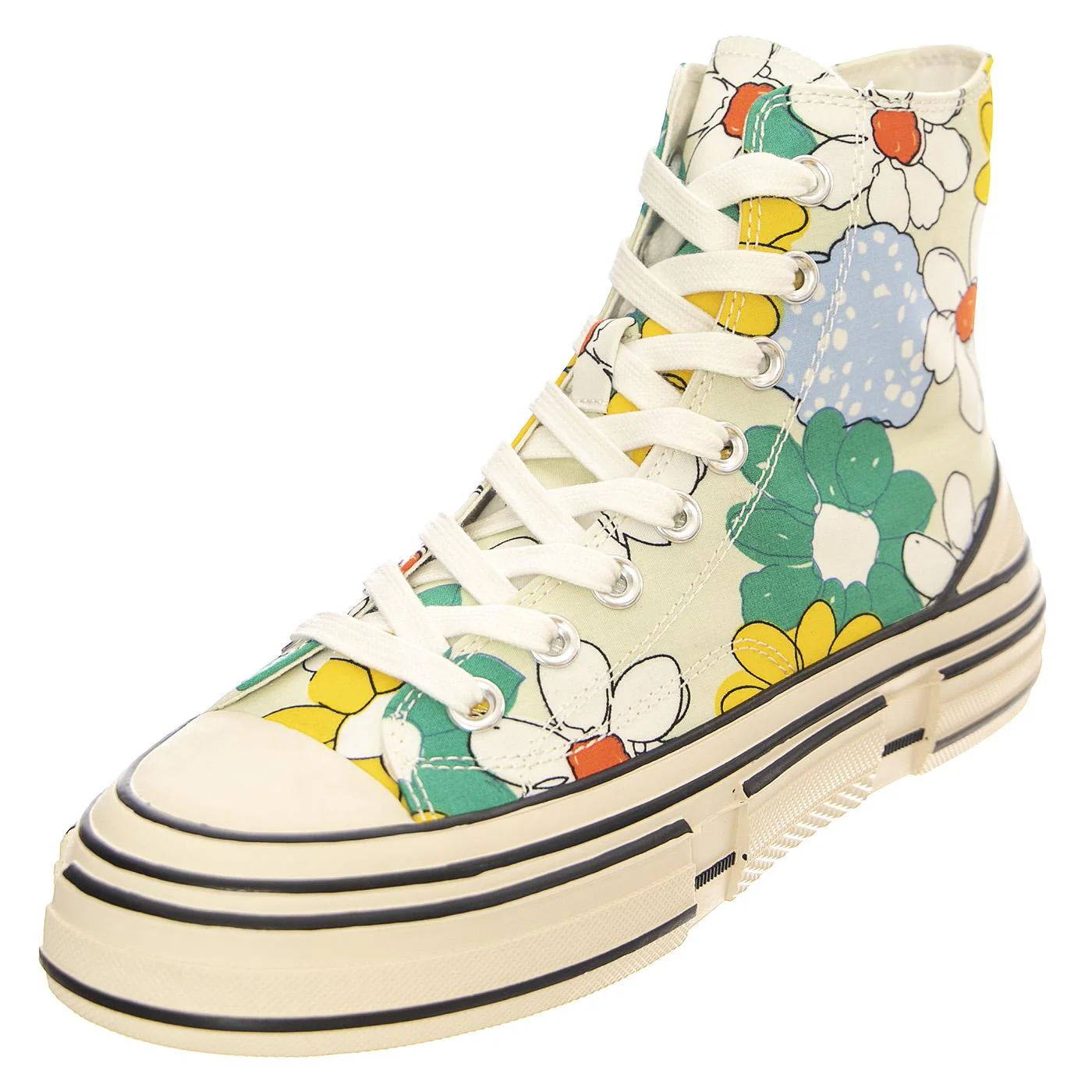 JC Play Endorphin-H Canvas Green / Yellow Multi Floral Shoes