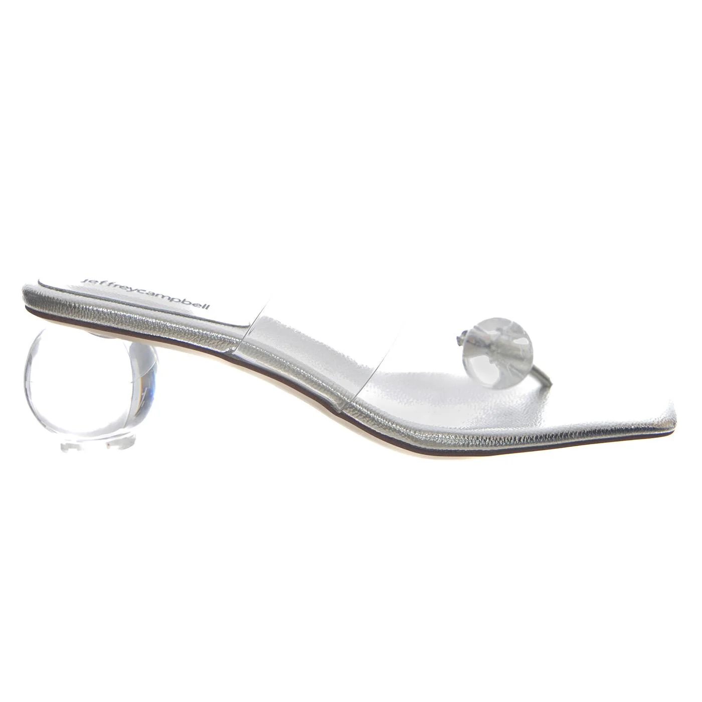 LATUS Silver Combo - Women's Grey Sandals by JEFFREY CAMPBELL