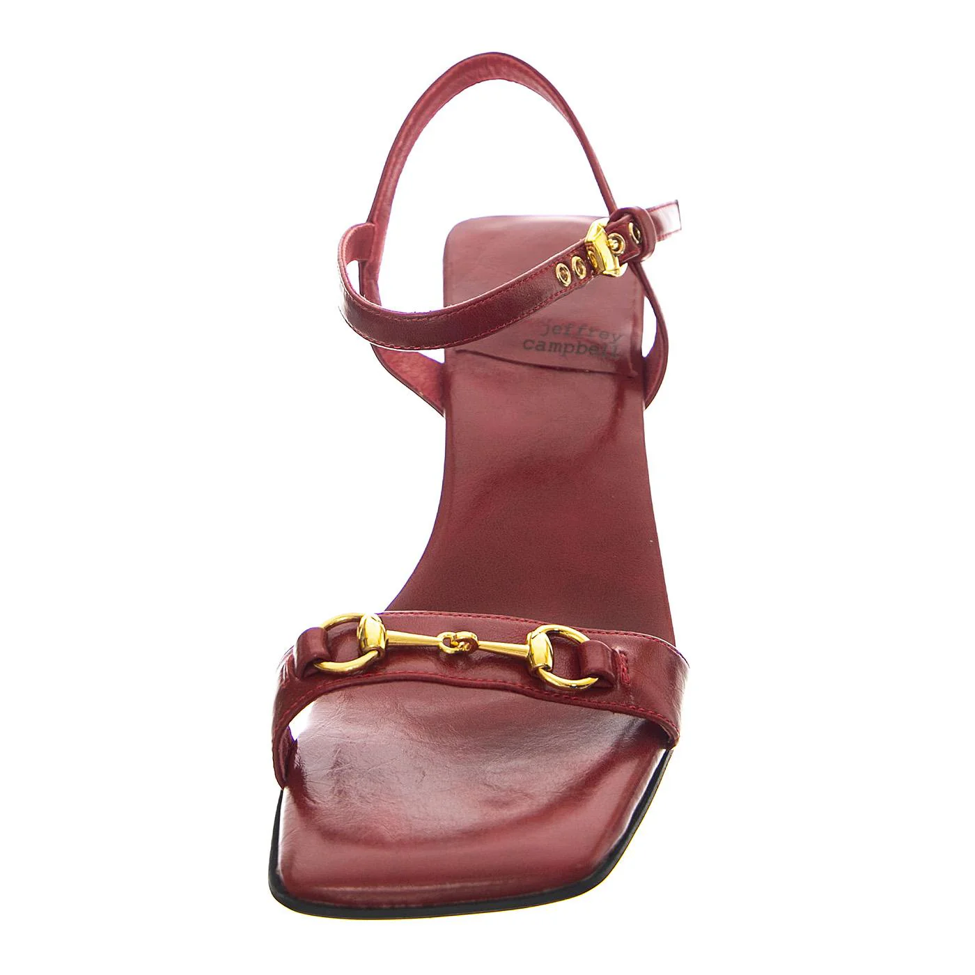 Lively Red Gold Sandals - Image 3