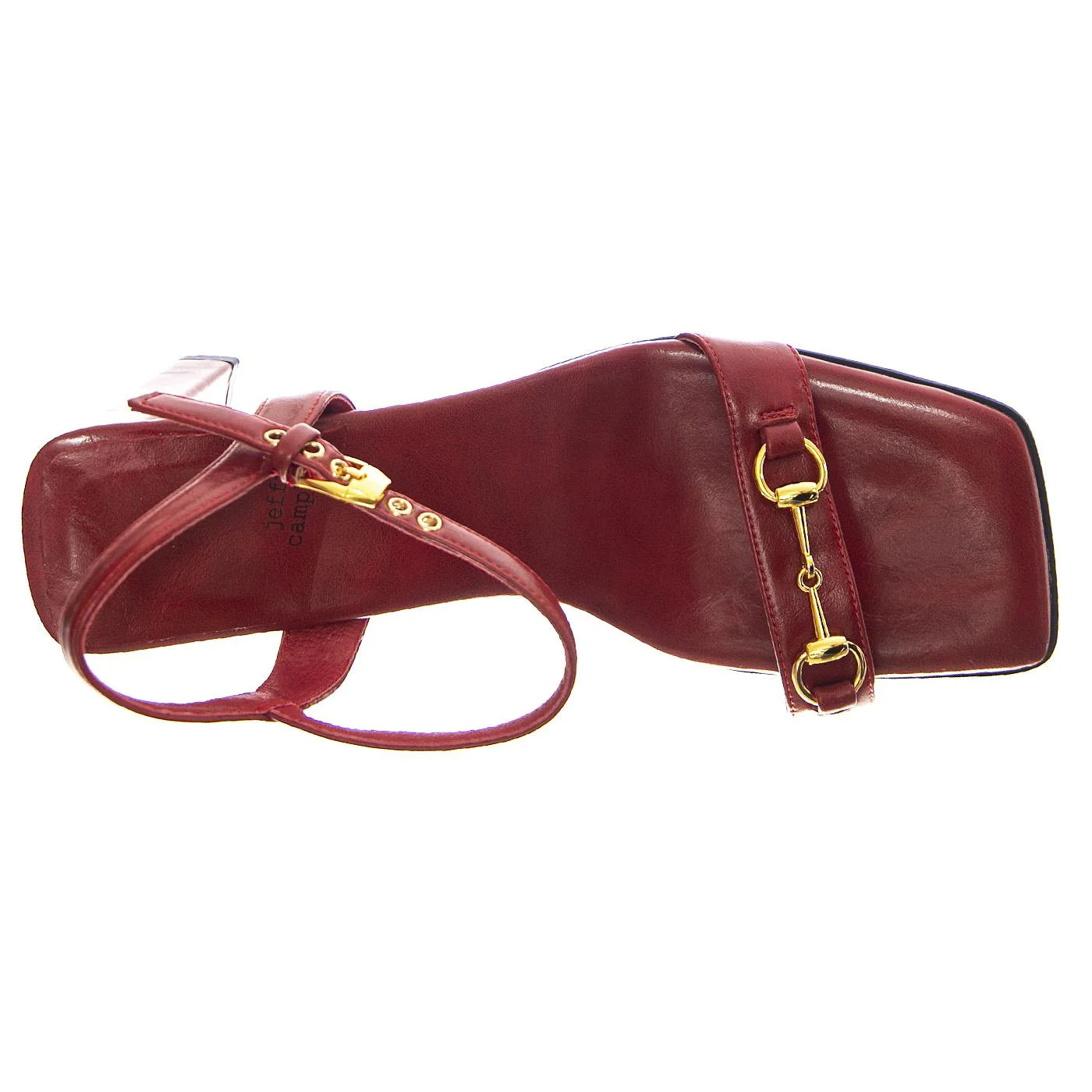 Lively Red Gold Sandals - Image 6