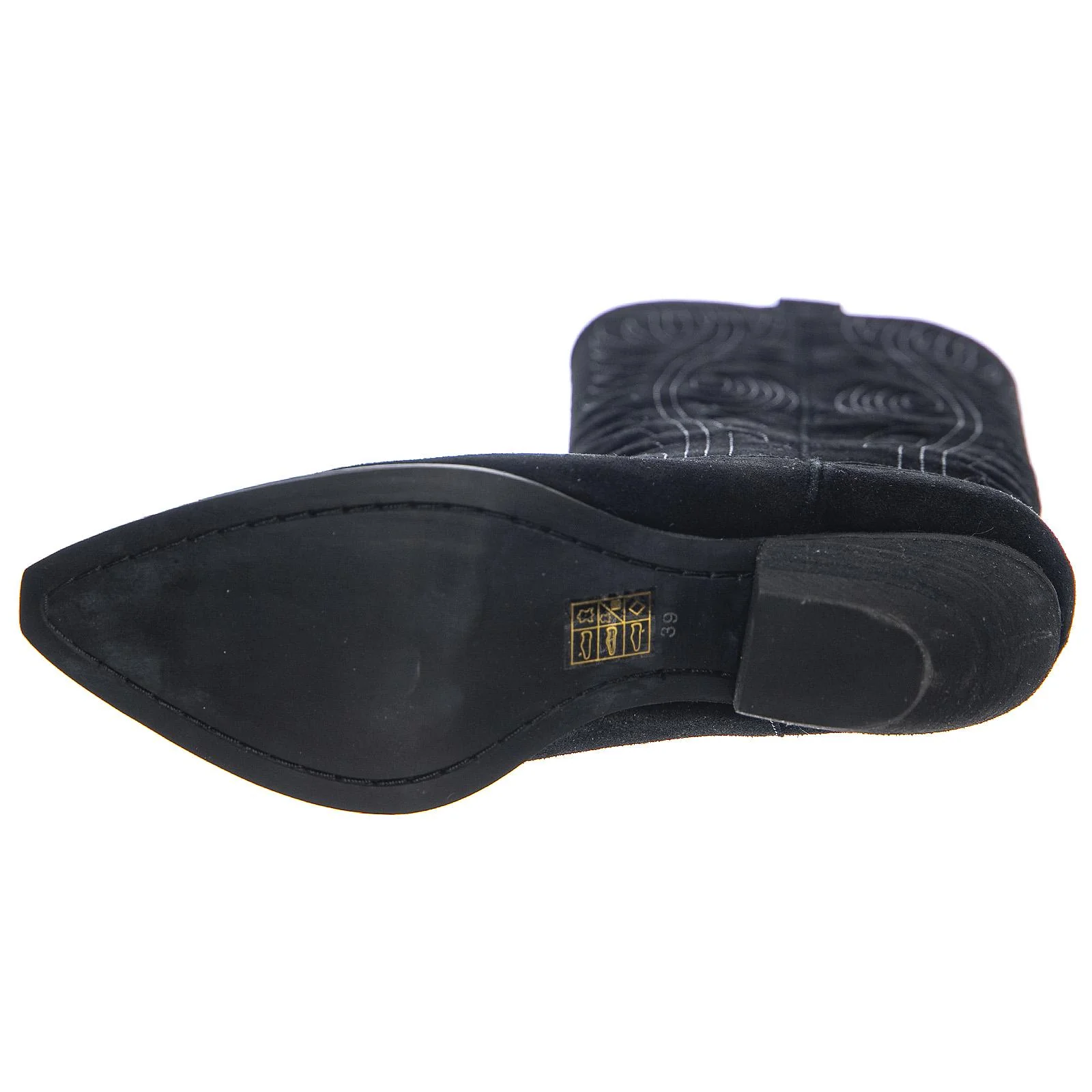 Womens Calvera Boots - Black Suede - Women's Black Boots JEFFREY CAMPBELL - Image 5