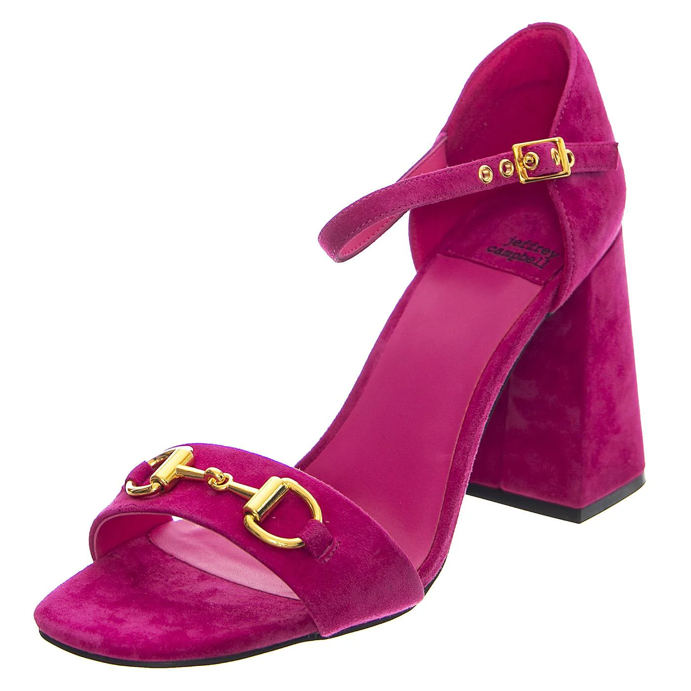 Pop-Star-B Fuchsia Gold Suede
