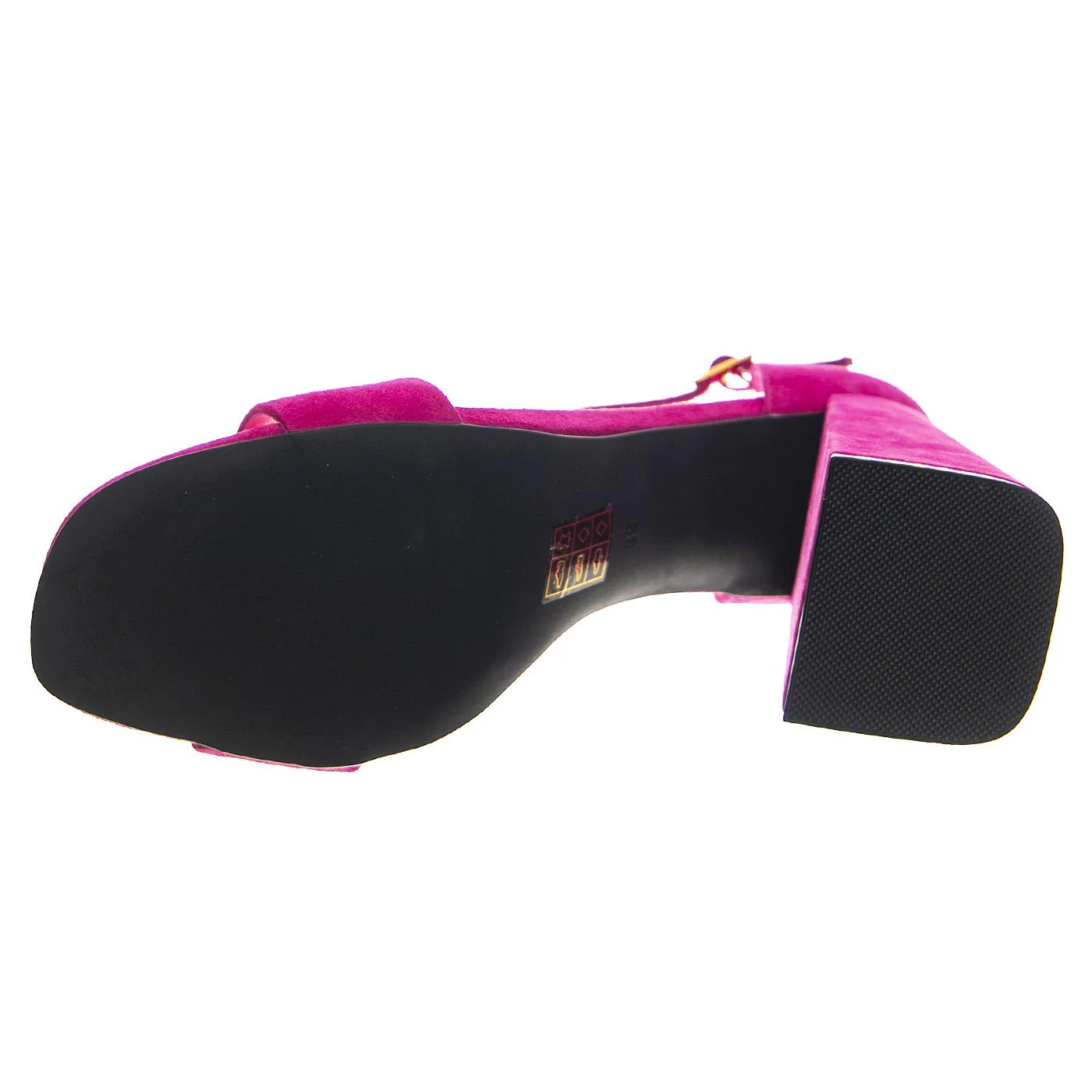 Pop-Star-B Fuchsia Gold Suede - Image 5