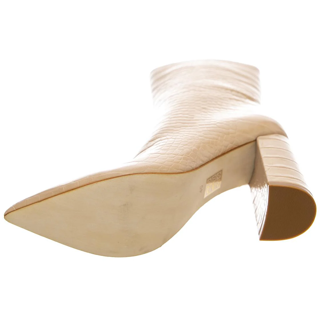 Siren-3 Nude Croco - Pink Ankle Boots for Women JEFFREY CAMPBELL - Image 5
