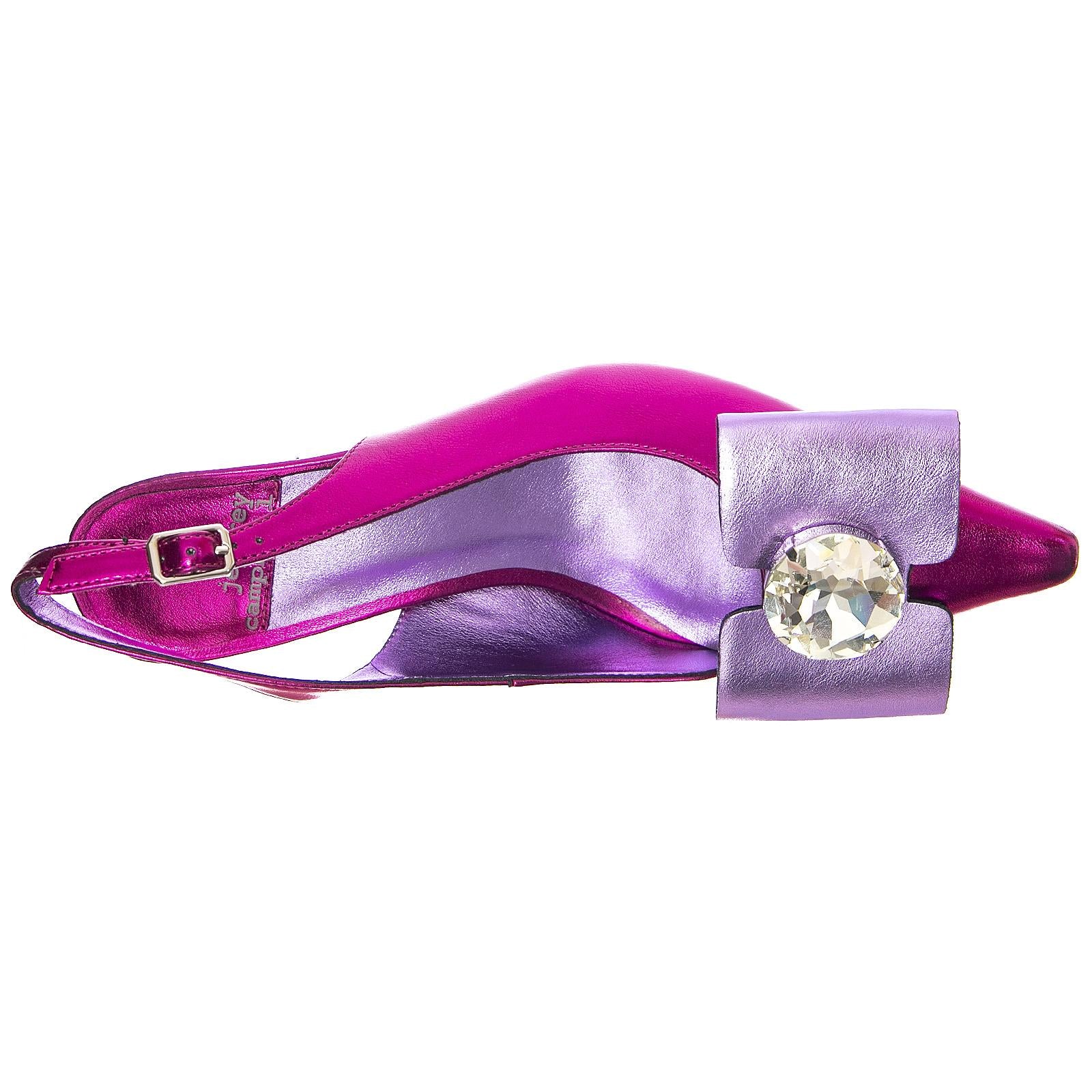 Women's Muleta Shoes - Fuchsia / Purple Combo - Women's Purple Shoes JEFFREY CAMPBELL - Image 6