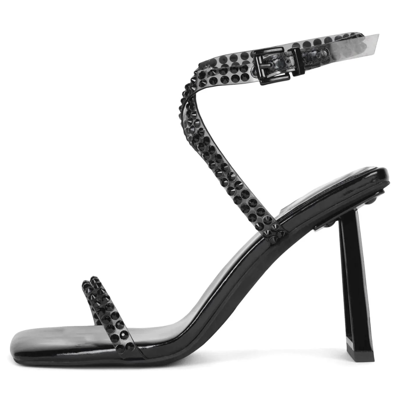 W' Favored Black - Women's Black Sandals Women JEFFREY CAMPBELL - Image 2