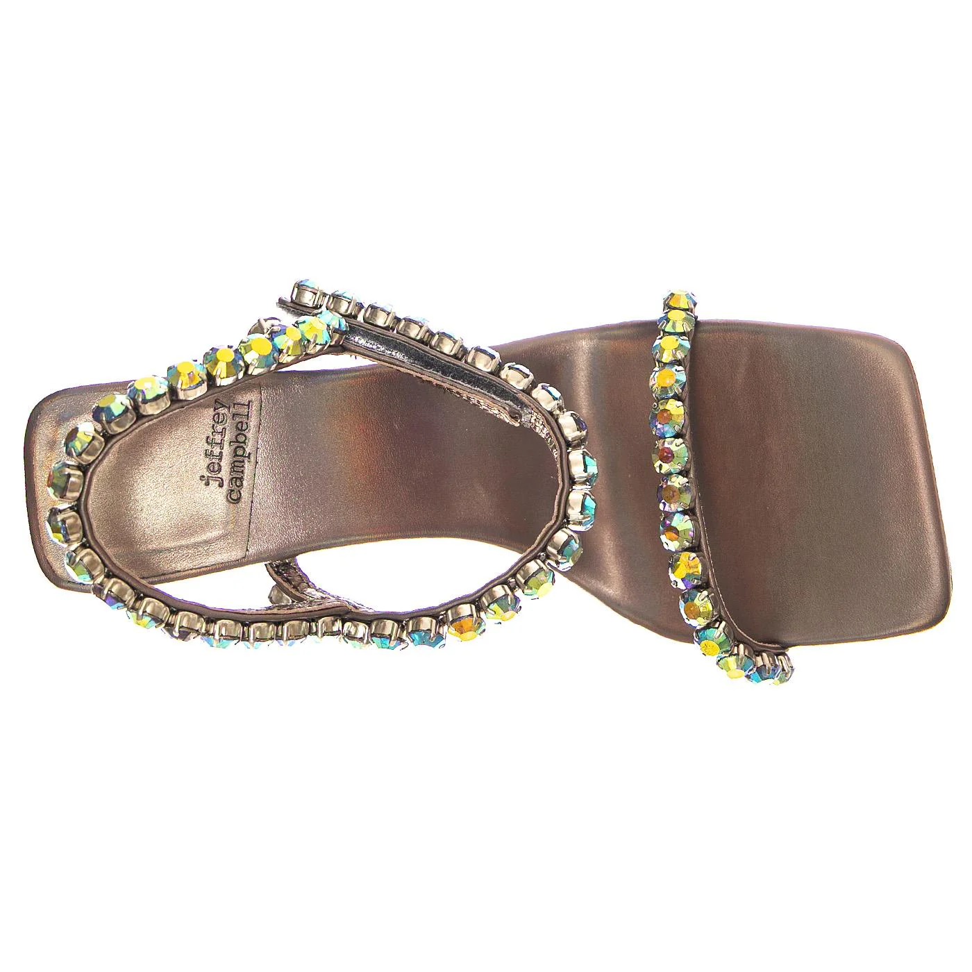 W' Saints Pewter Metallic Sandals - Image 6